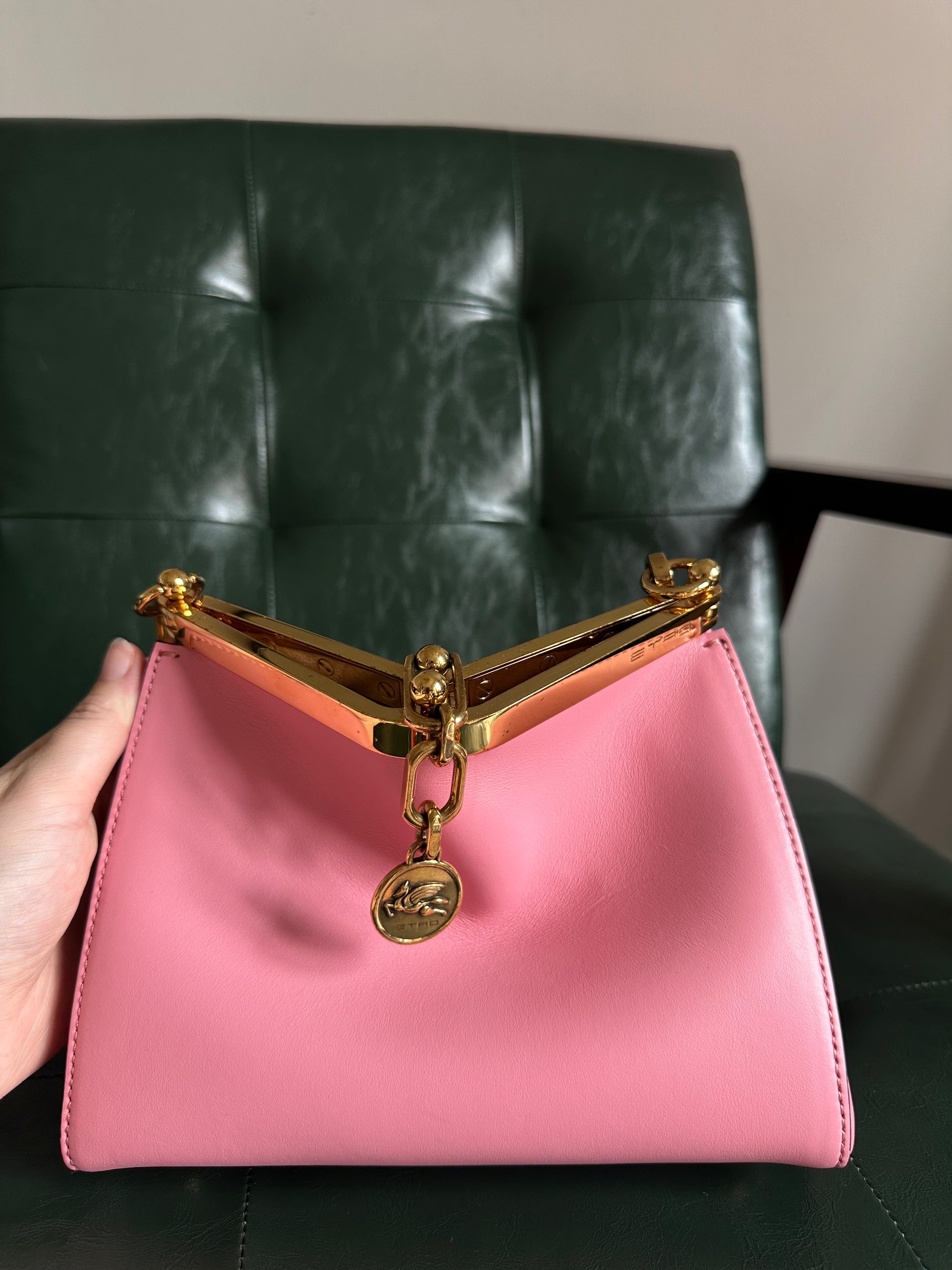 Etro Vela Bag Size Small - Bubblegum Pink
