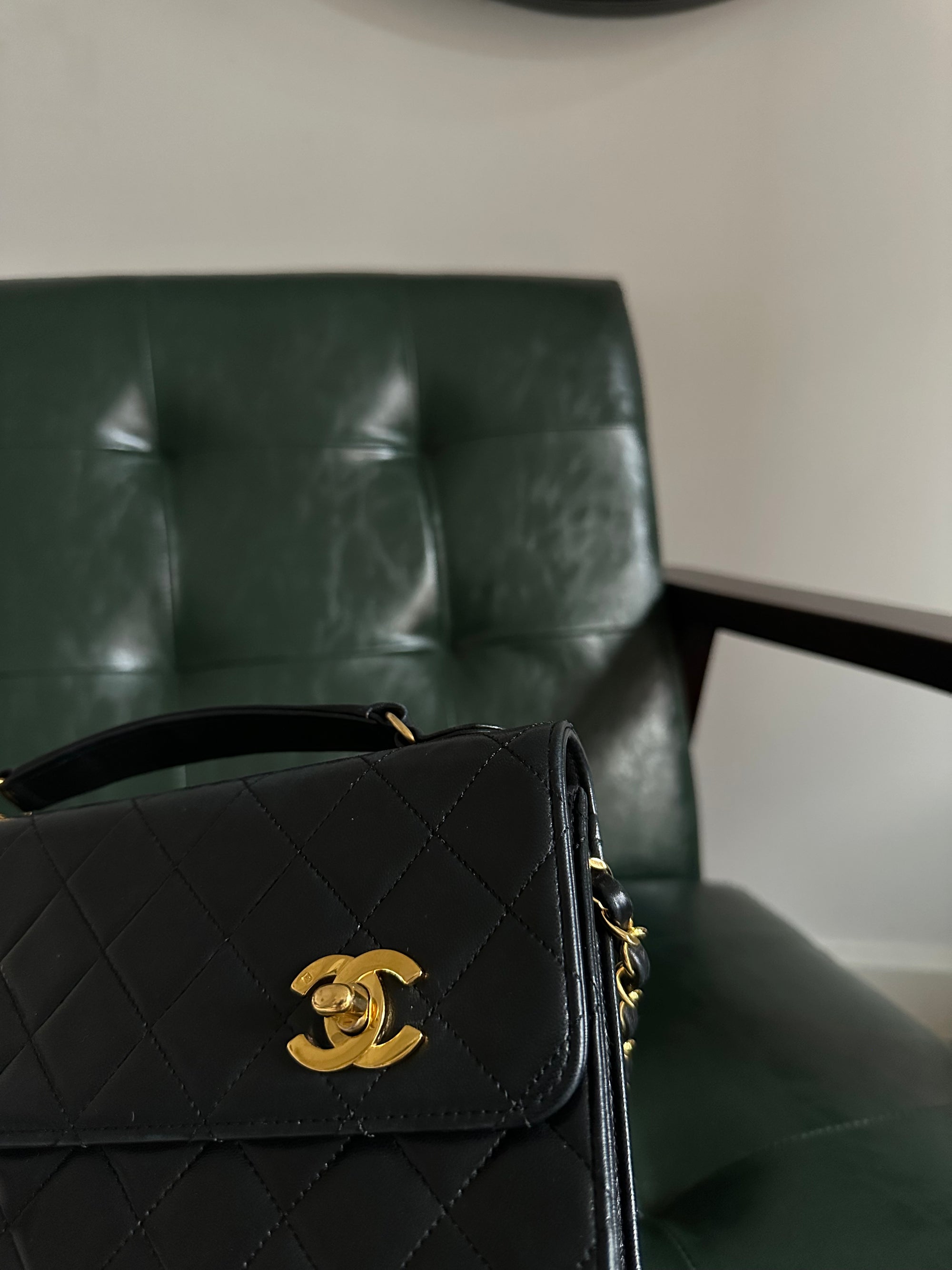 Chanel Double Turnlock Mini Briefcase Bag - 24ct Gold Hardware