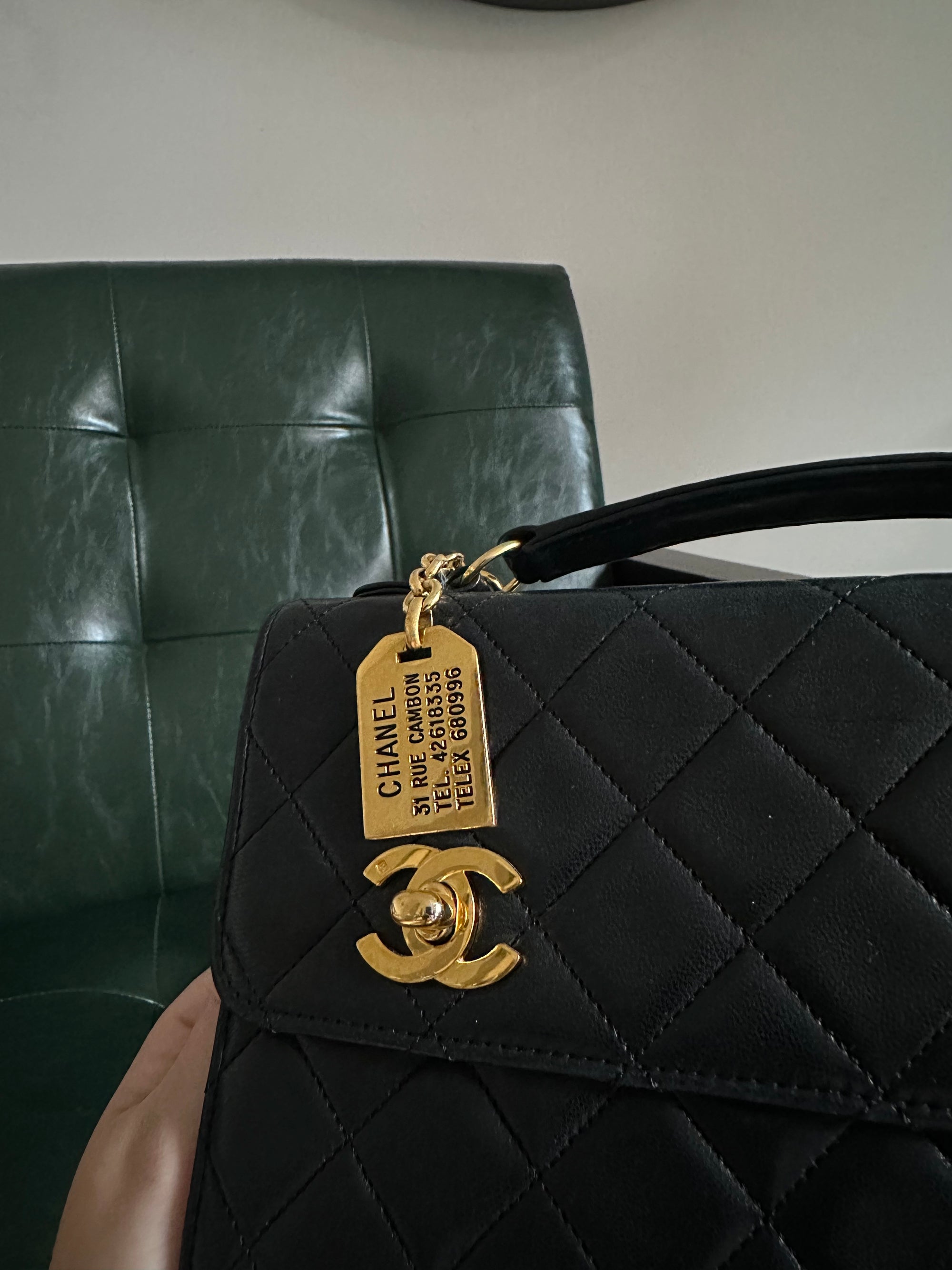 Chanel Double Turnlock Mini Briefcase Bag - 24ct Gold Hardware