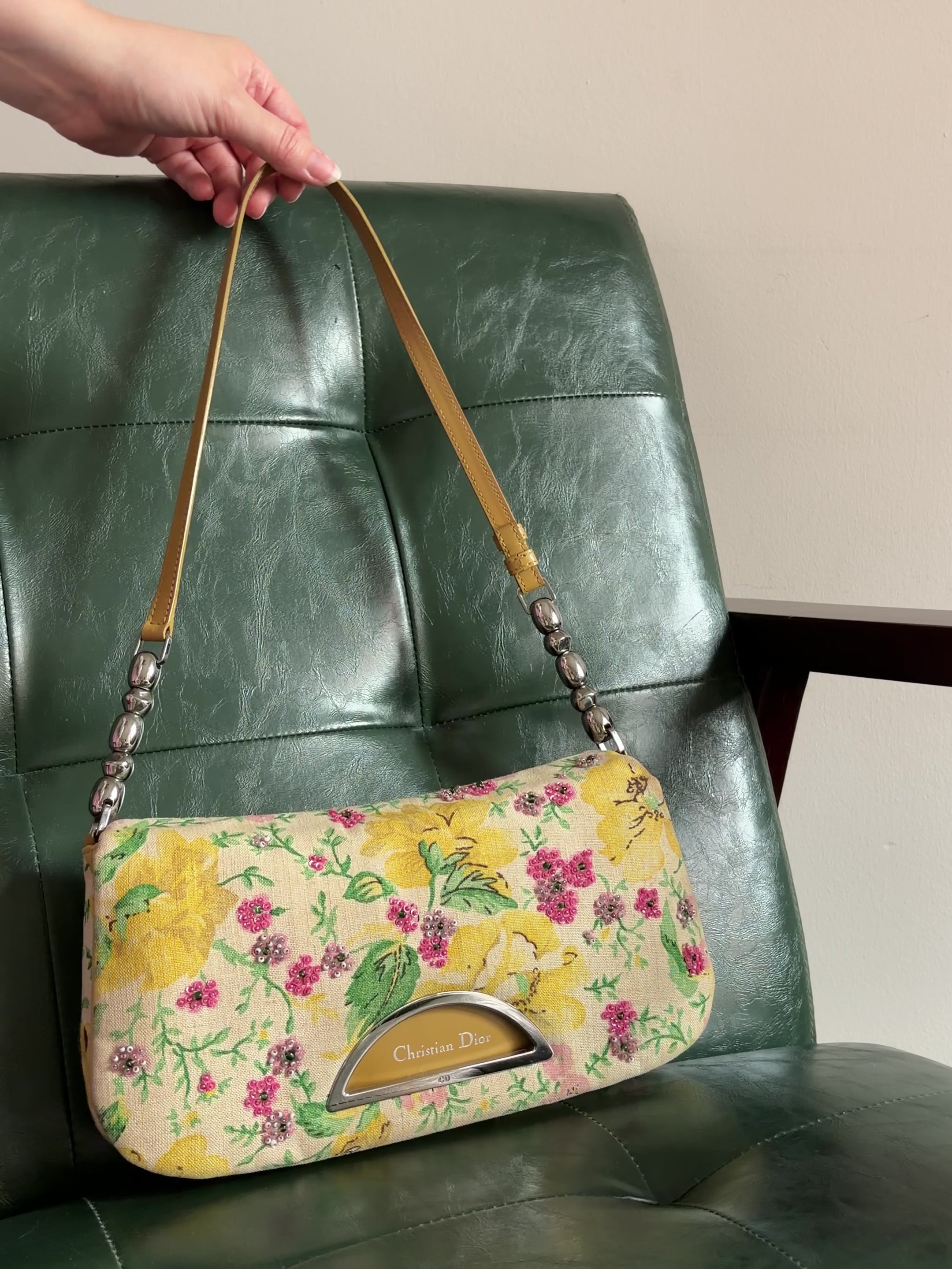 Vintage Floral Dior Malice Shoulder Bag – Cherry-Picked Designer