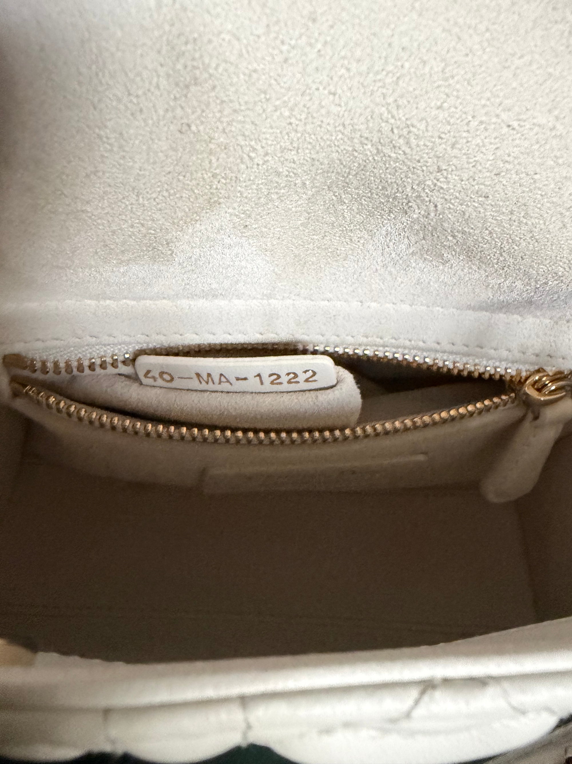 Dior Amour white mini lady dior bag