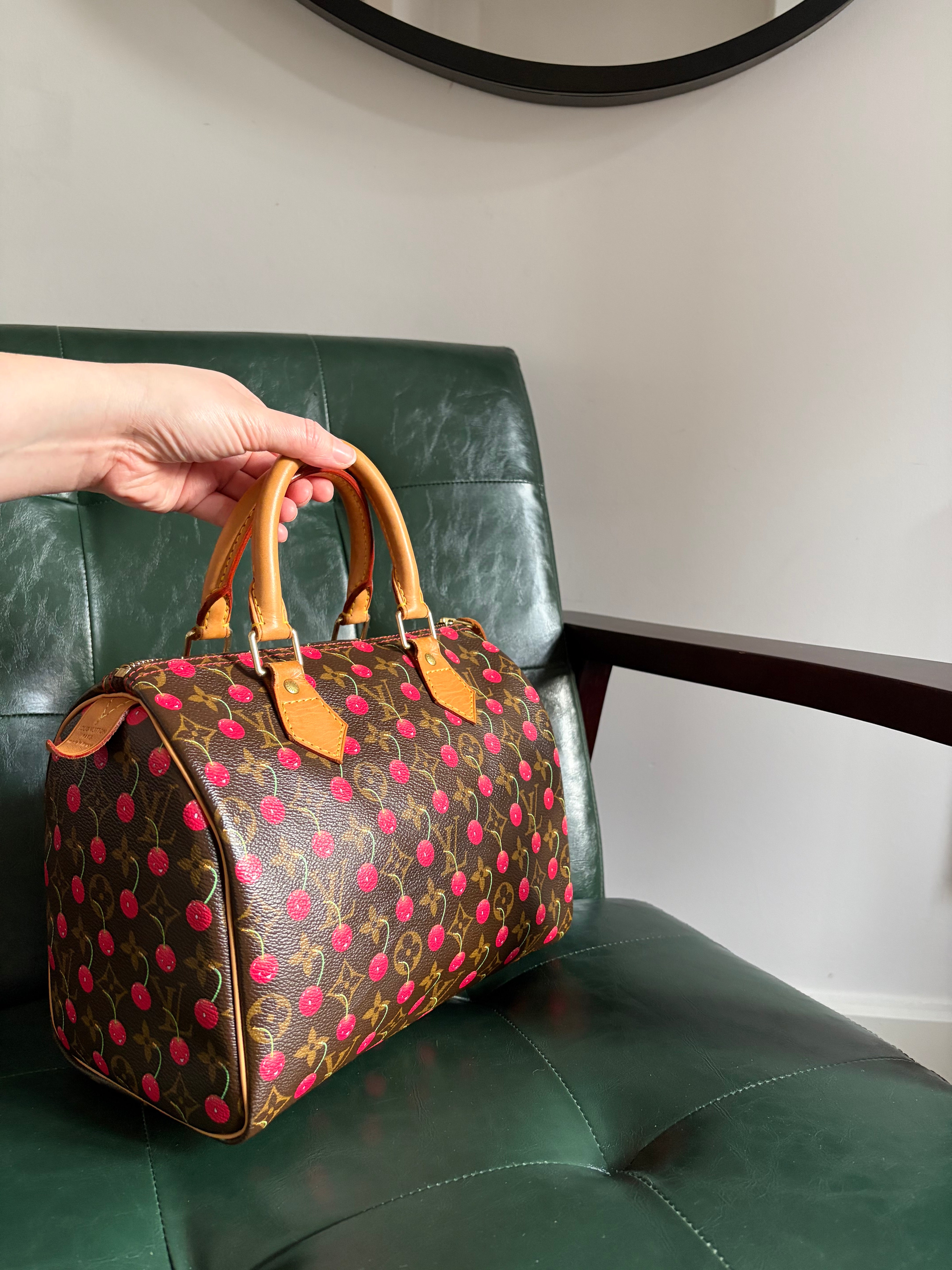 Louis Vuitton x Takashi Murakami Vintage Cherry Speedy 25 – Cherry