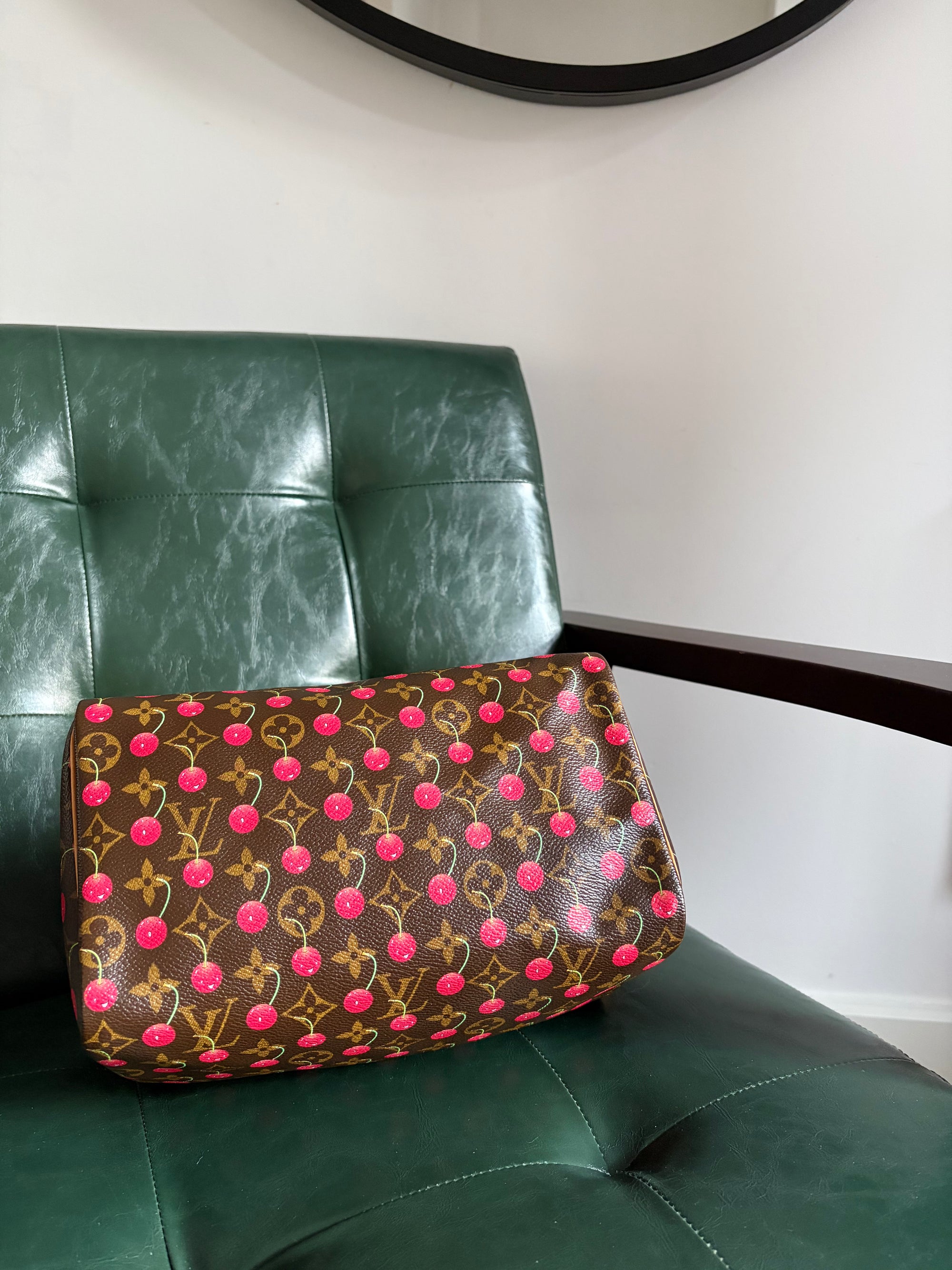 Louis Vuitton x Takashi Murakami Vintage Cherry Speedy 25