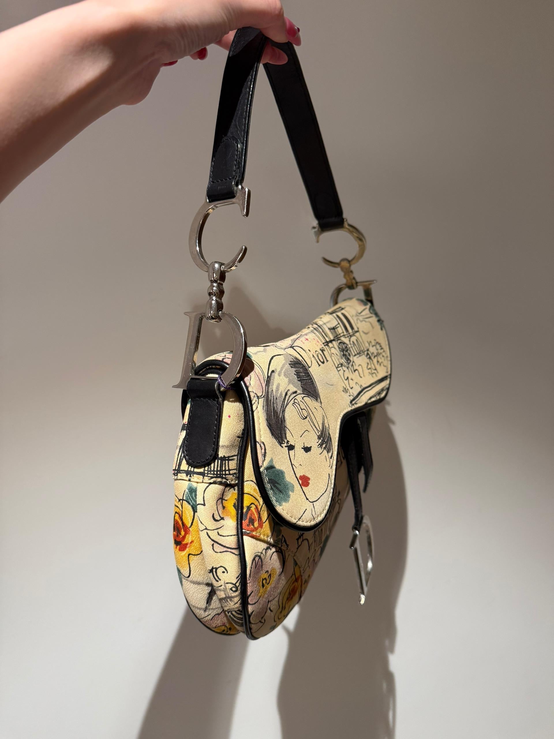 Pre-order - Rare! Limited Edition Dior Paris 50s Vintage Saddle Bag