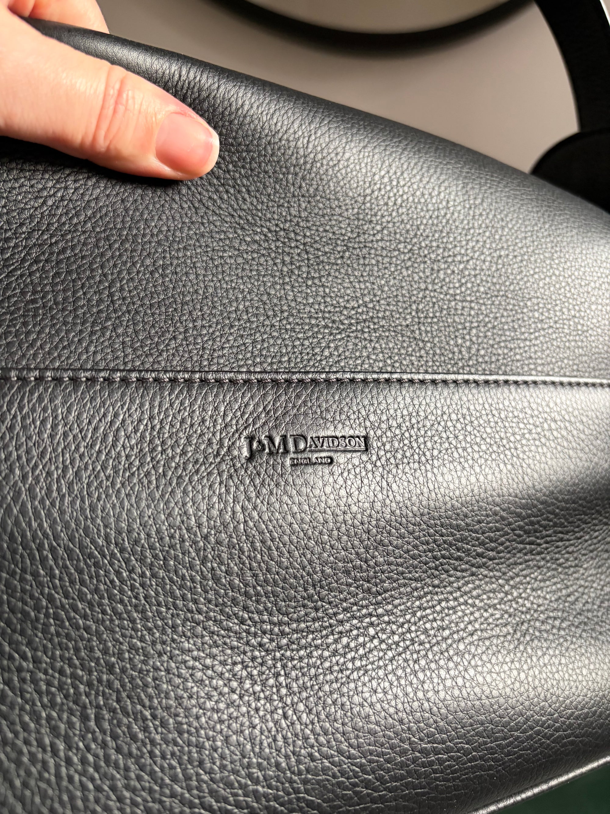 J&amp;M Davidson black leather Bonny bag