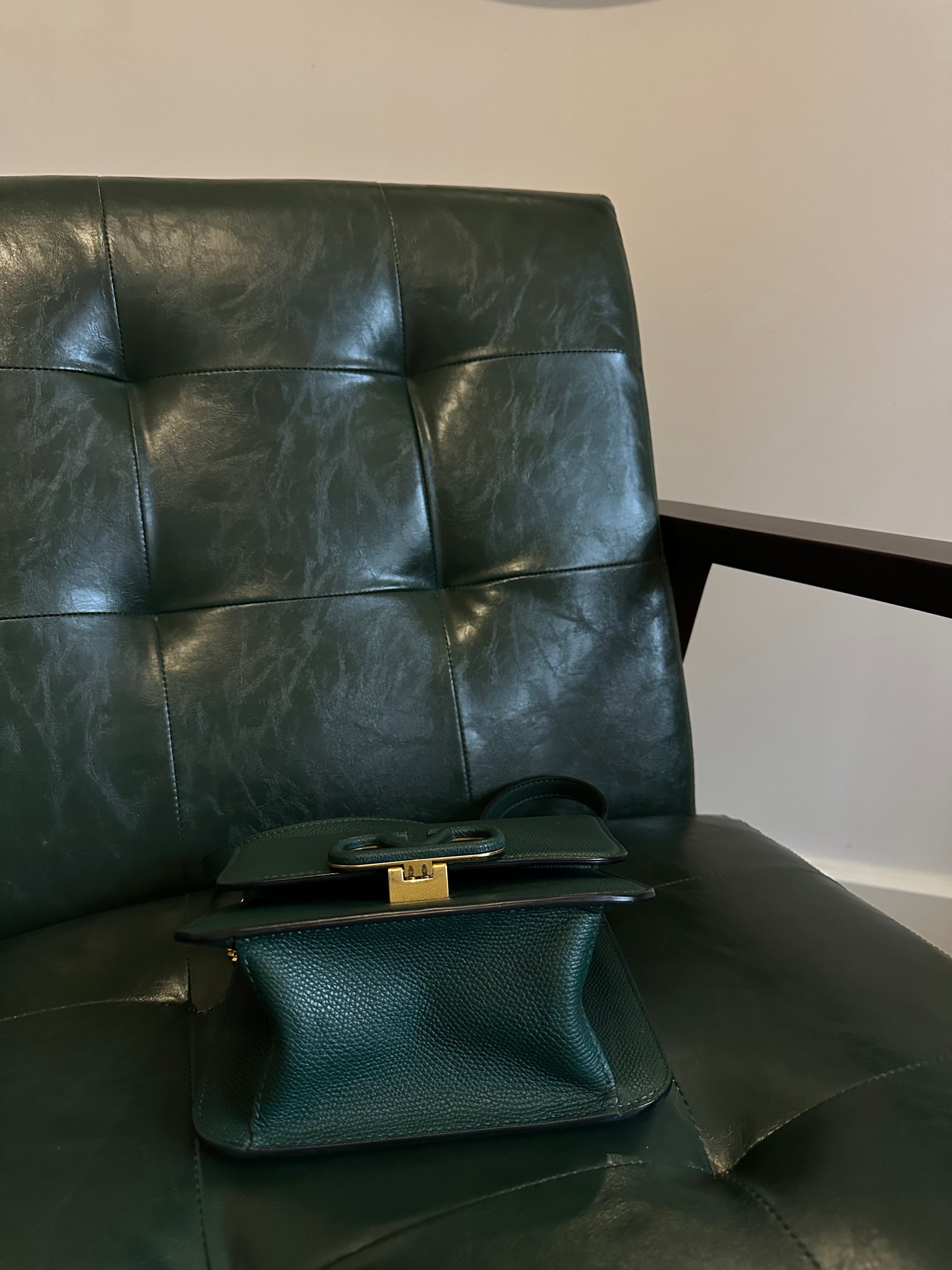 Valentino Garavani small VSling green bag