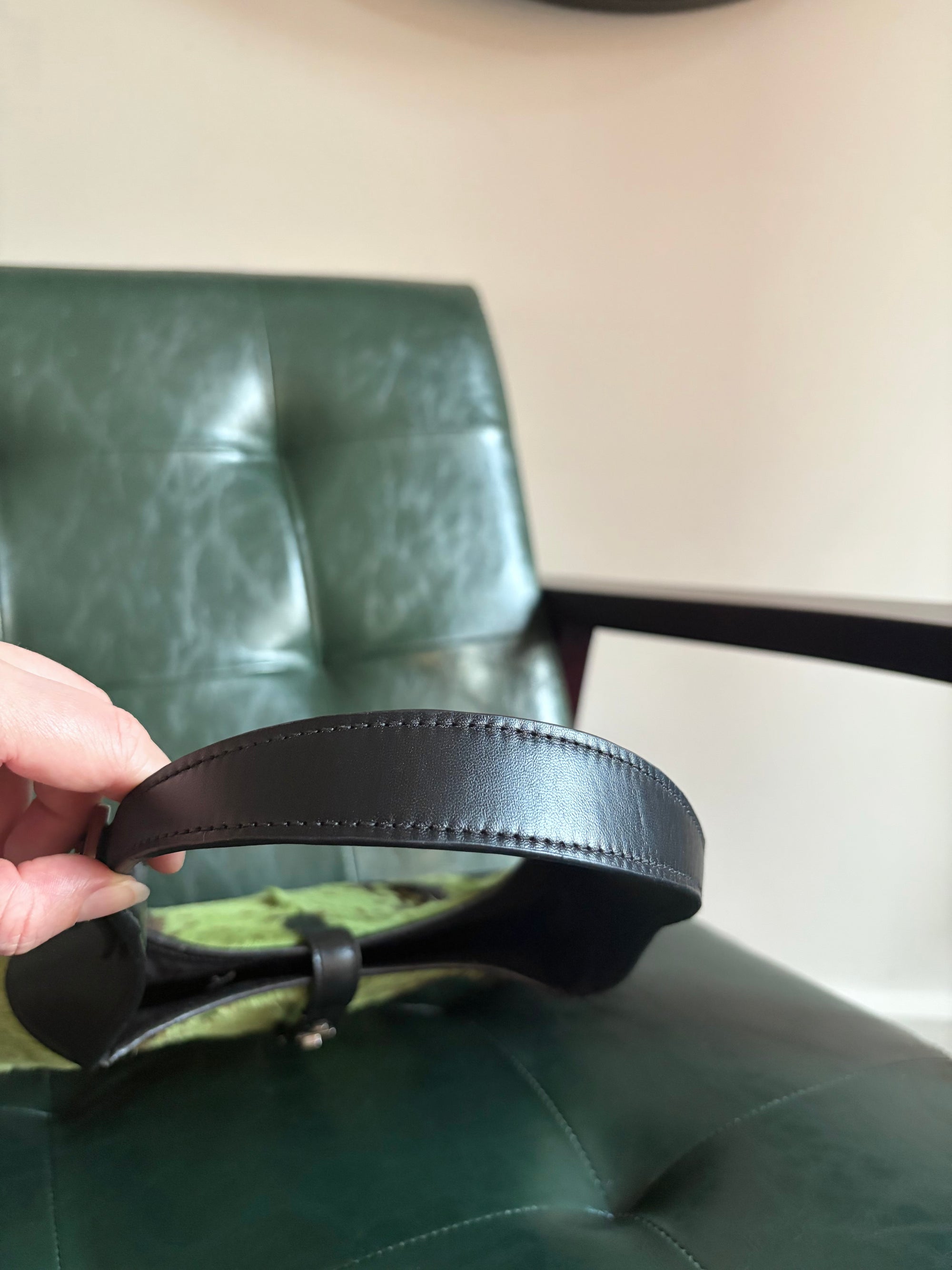 Vintage Gucci Jackie Shoulder Bag in Green and Brown Goat Hair