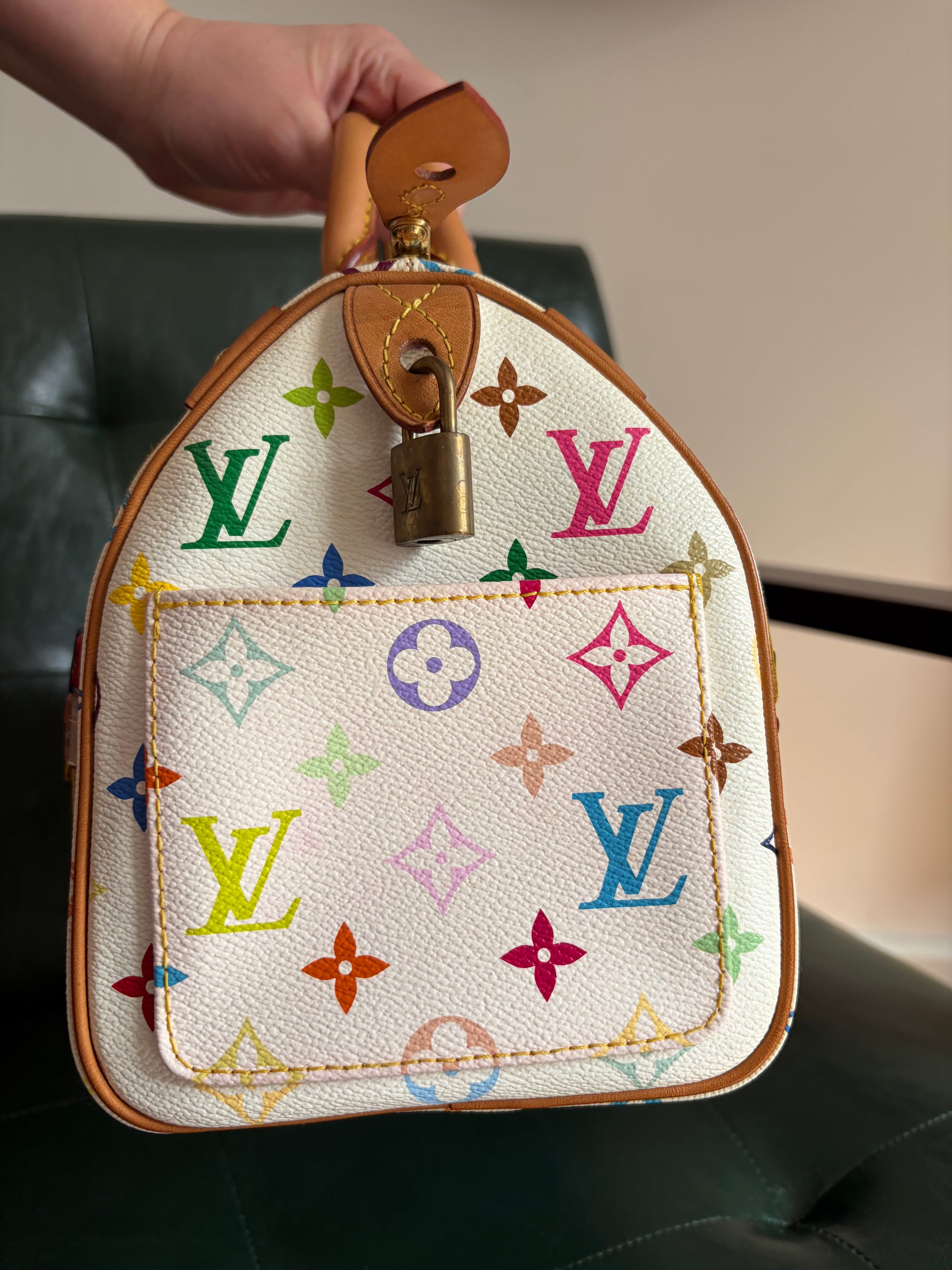 Louis Vuitton x Takashi Murakami Vintage Fringe Speedy 25