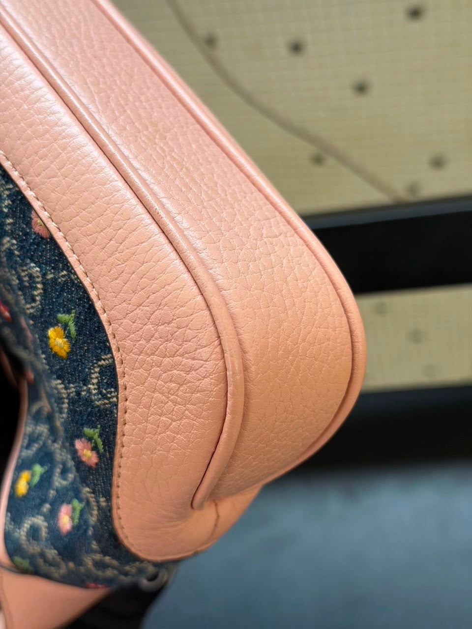 Pre-order - Gucci denim floral mini Jackie bag