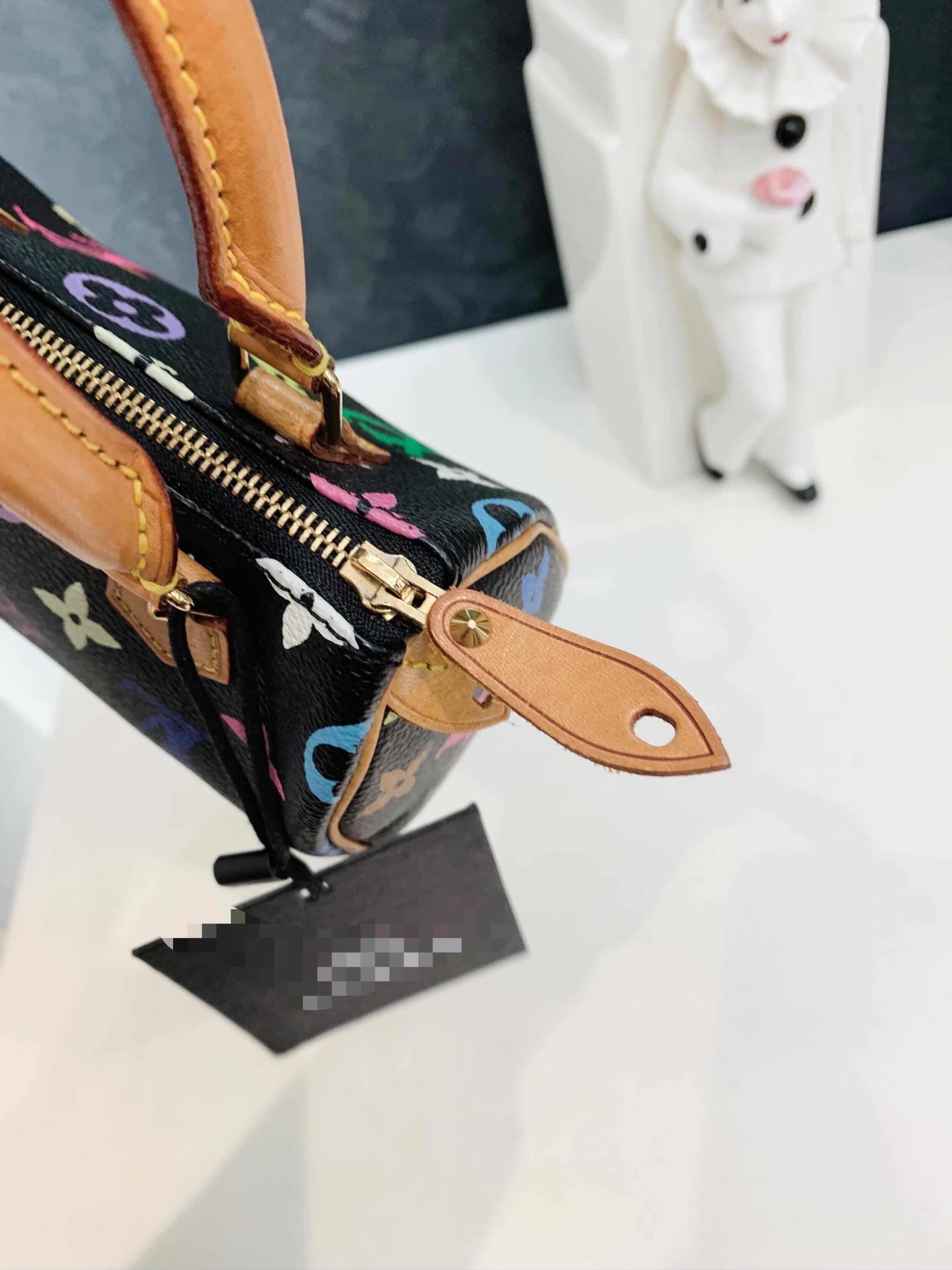 Louis Vuitton x Takashi Murakami vintage nano speedy black multi