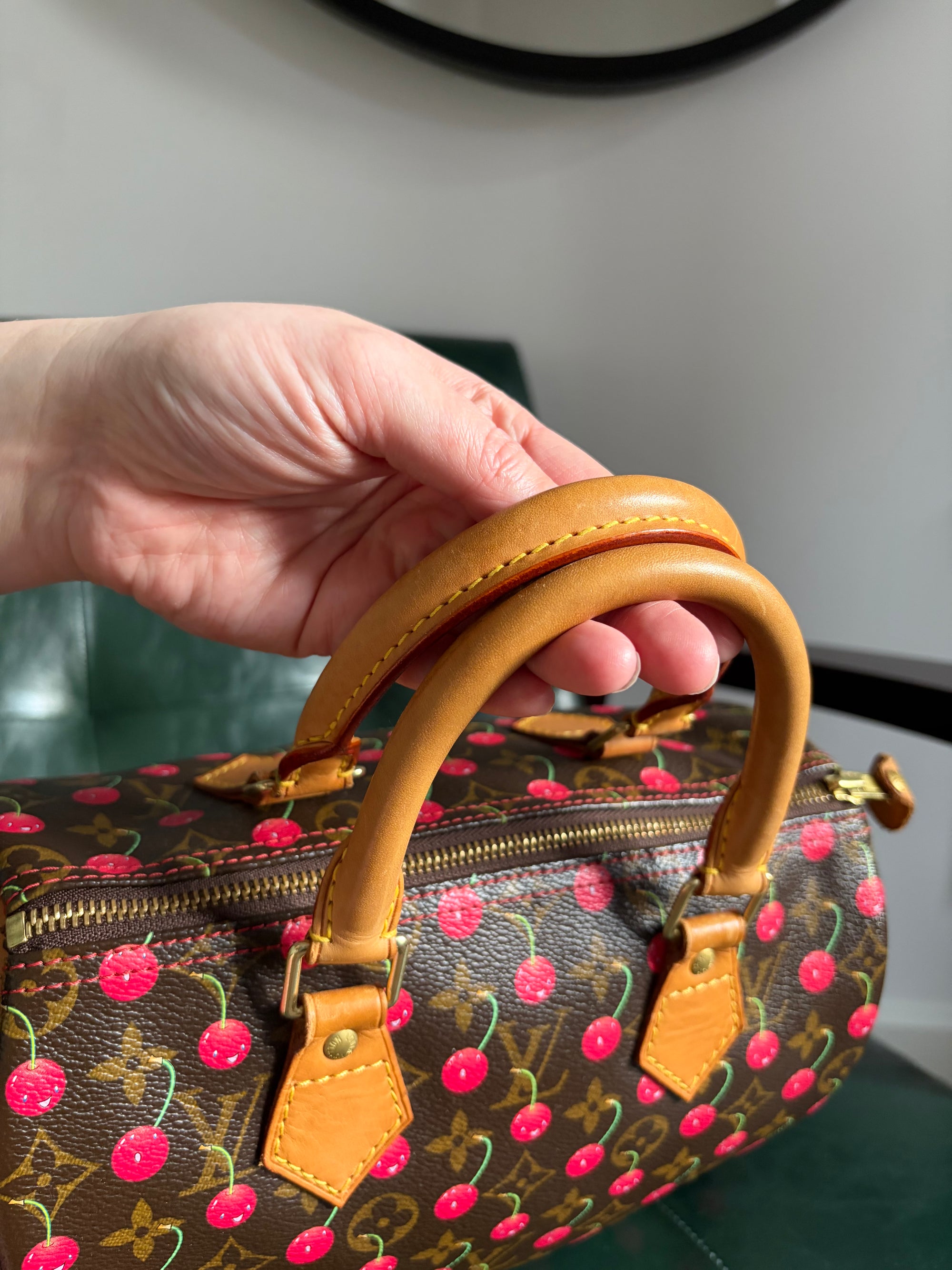 Louis Vuitton x Takashi Murakami Vintage Cherry Speedy 25