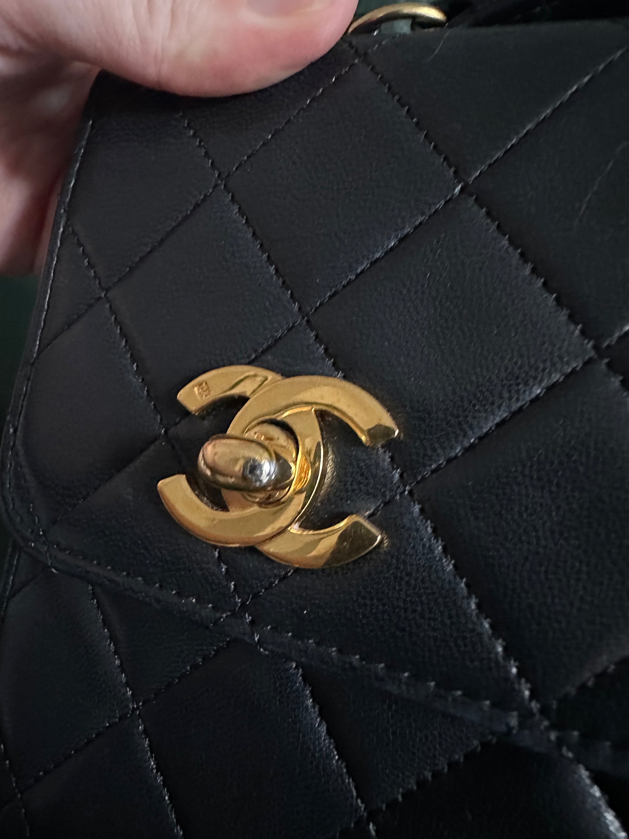 Chanel Double Turnlock Mini Briefcase Bag - 24ct Gold Hardware