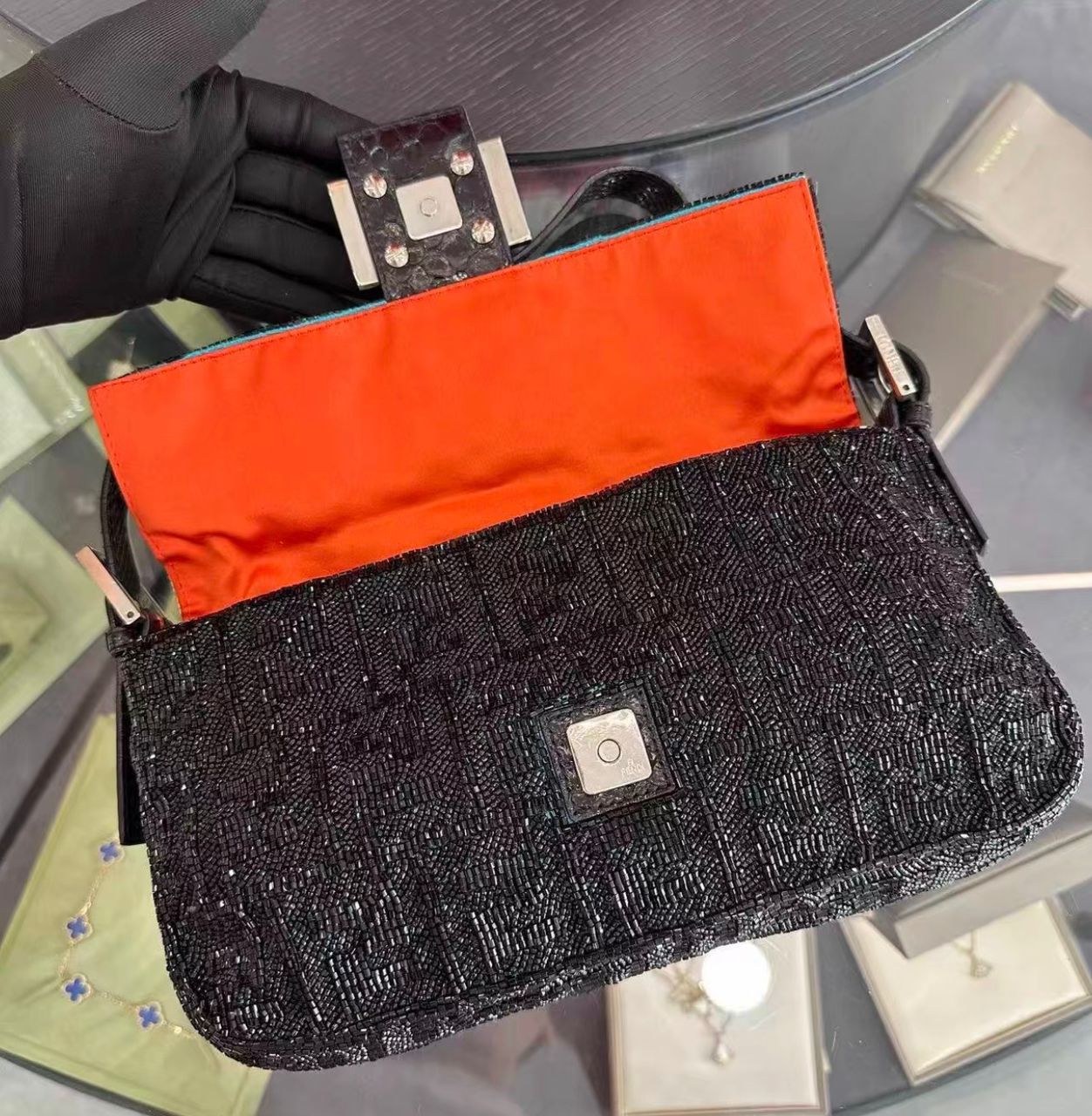 Ultra rare! Fendi Rio inspired beaded toucan baguette
