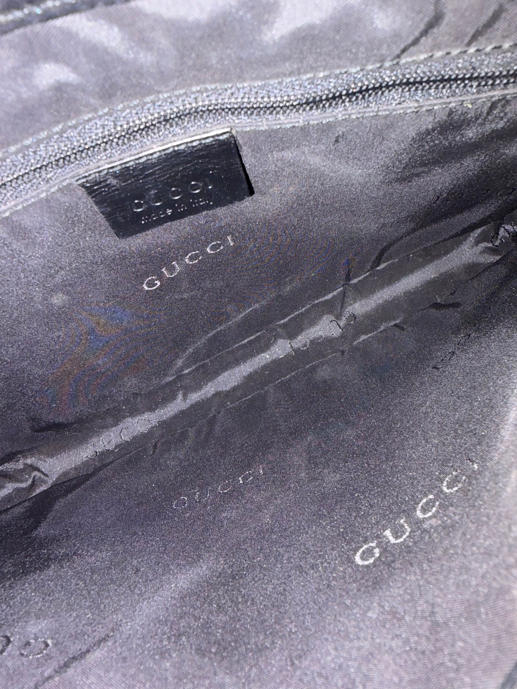 Vintage Gucci Jackie Shoulder Bag in Green and Brown Goat Hair