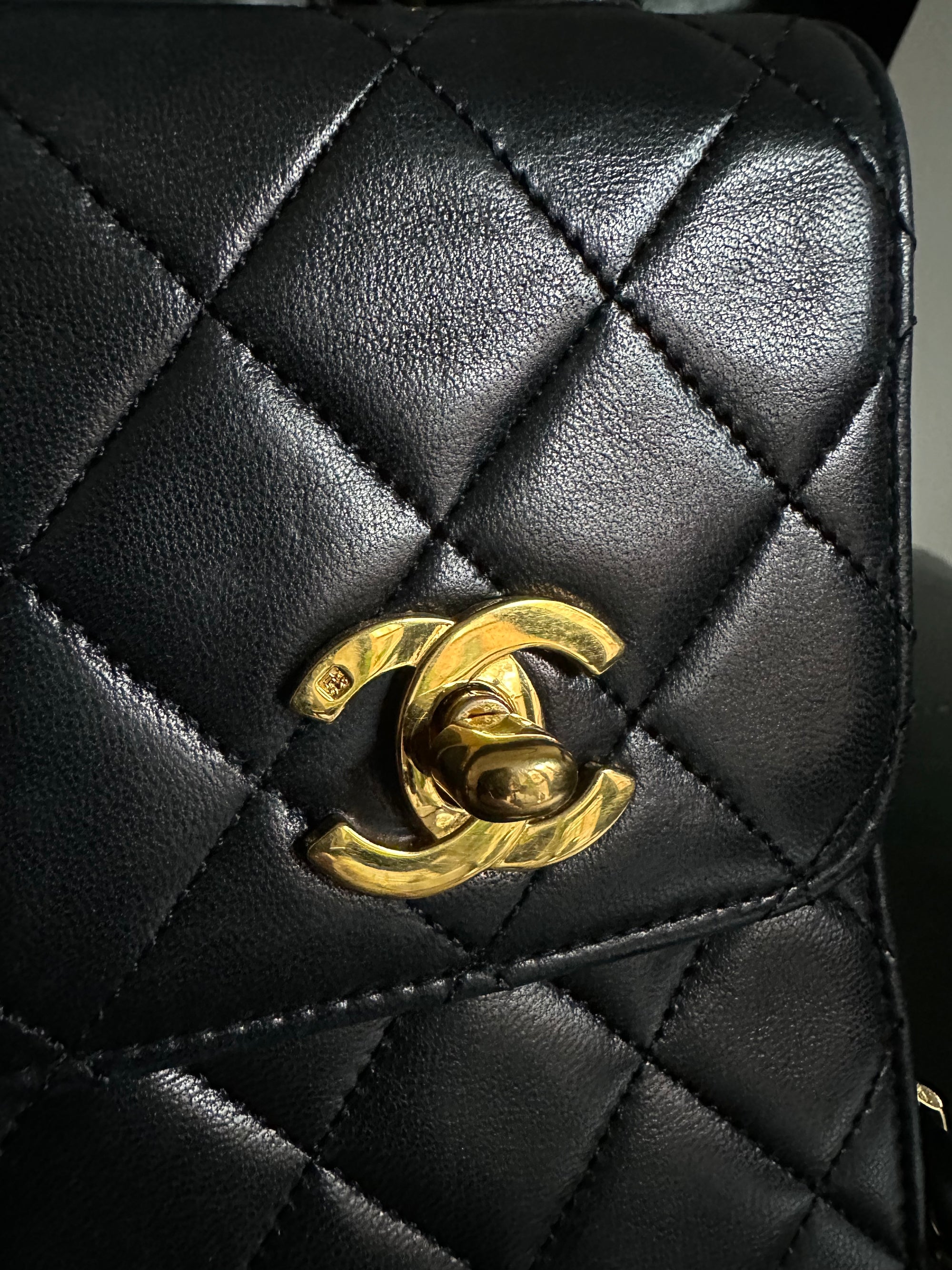 Chanel Double Turnlock Mini Briefcase Bag - 24ct Gold Hardware