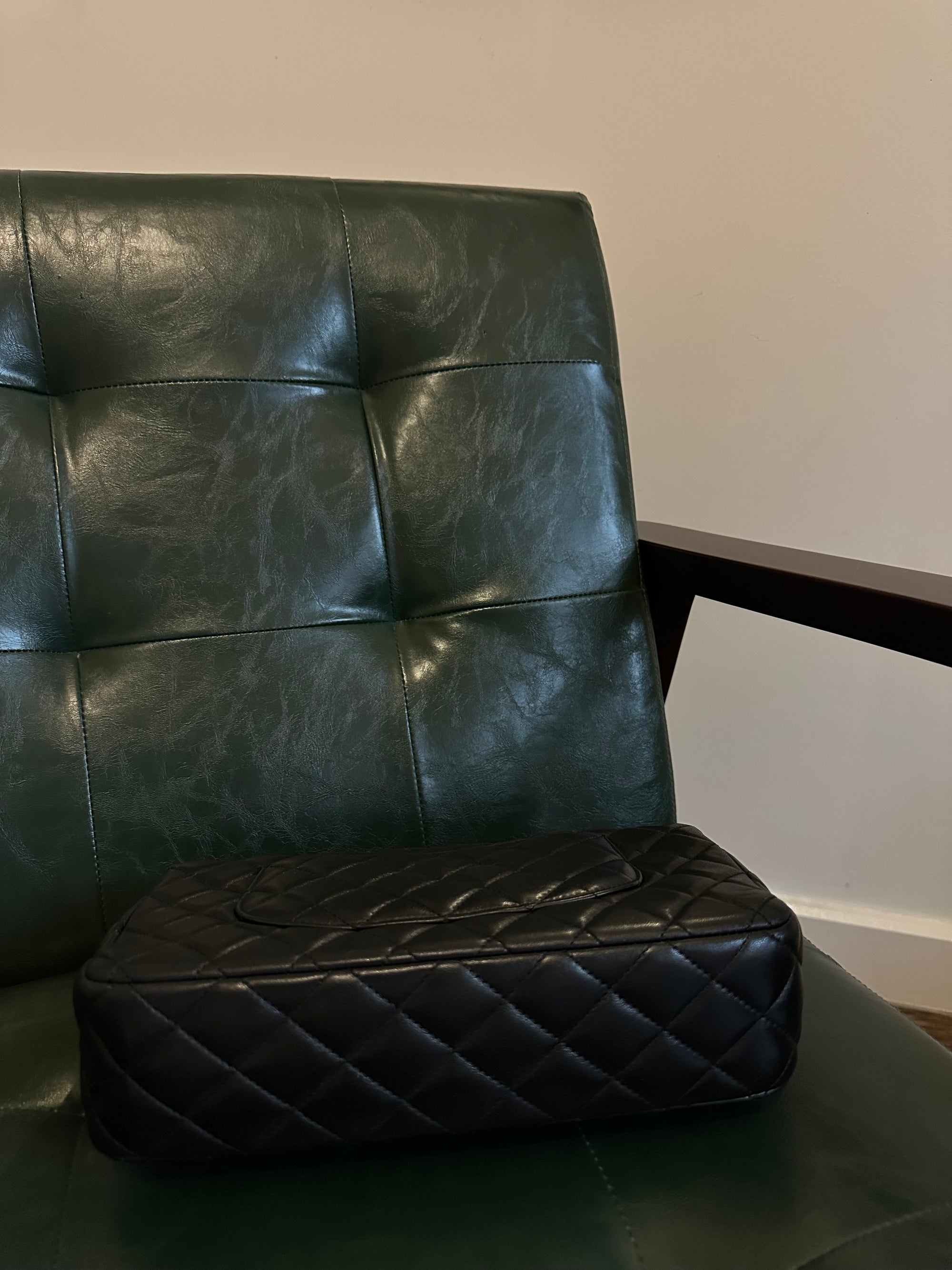 Rare! Chanel medium black ladybug single flap bag