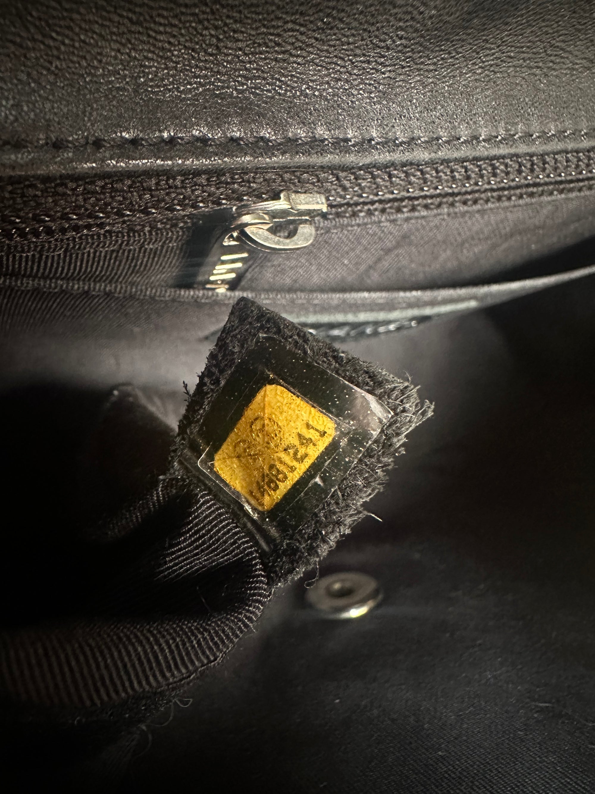 Rare! Chanel medium black ladybug single flap bag