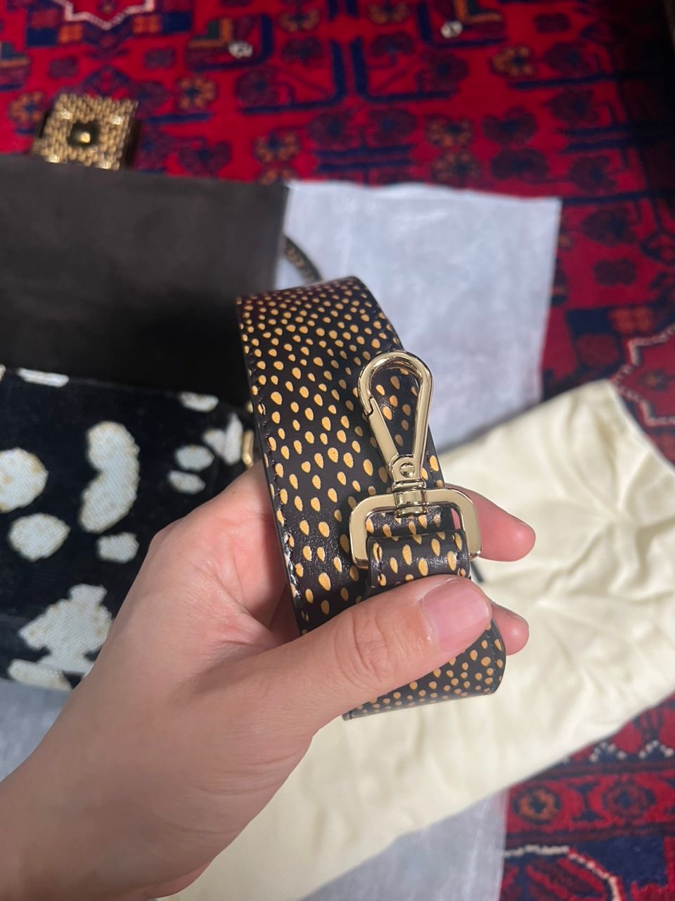 Fendi Night Butterfly Sequin Baguette