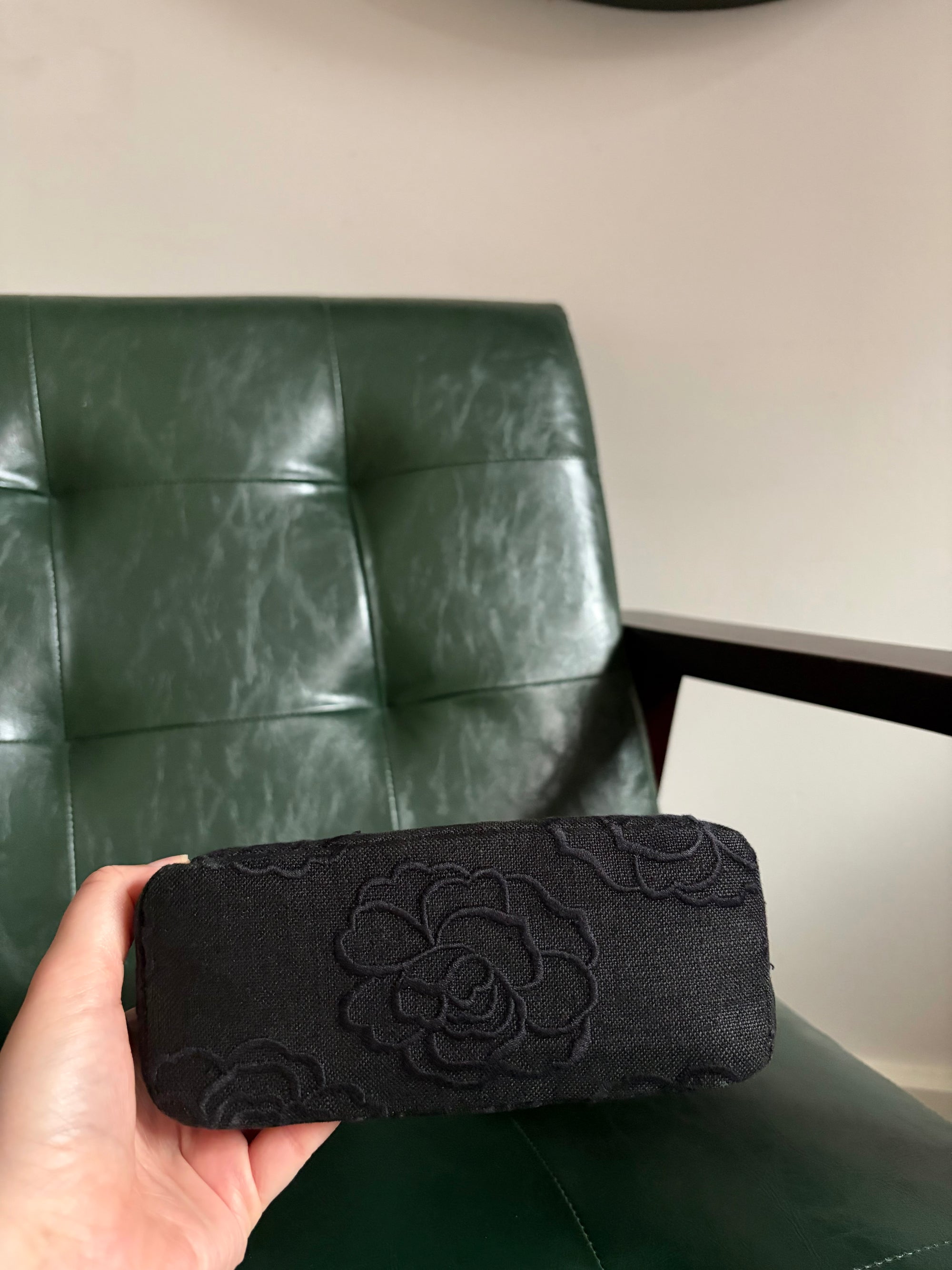 Rare! Black Chanel Camellia Mini Bag