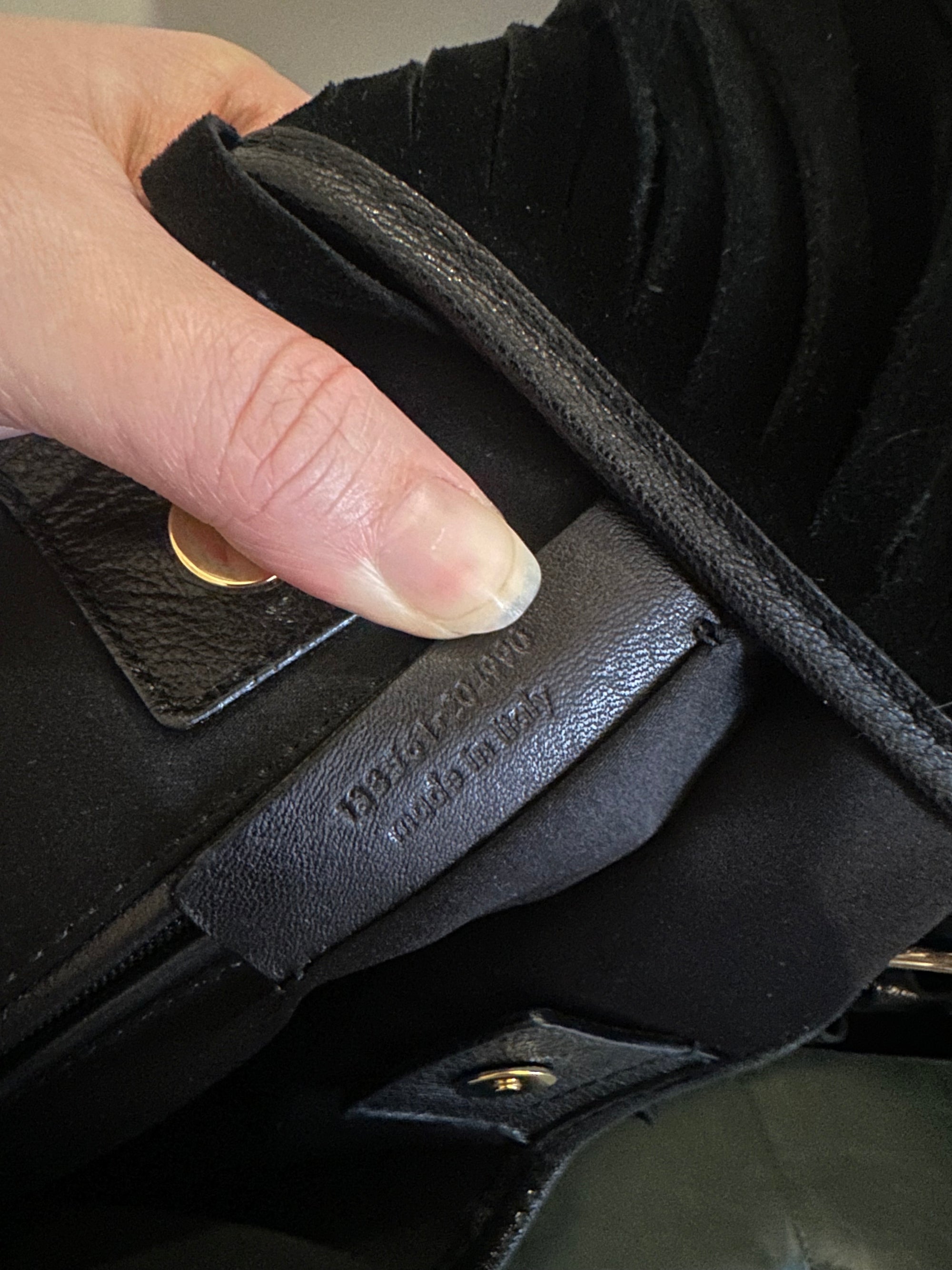 Yves Saint Laurent black suede fringed Mombasa bag