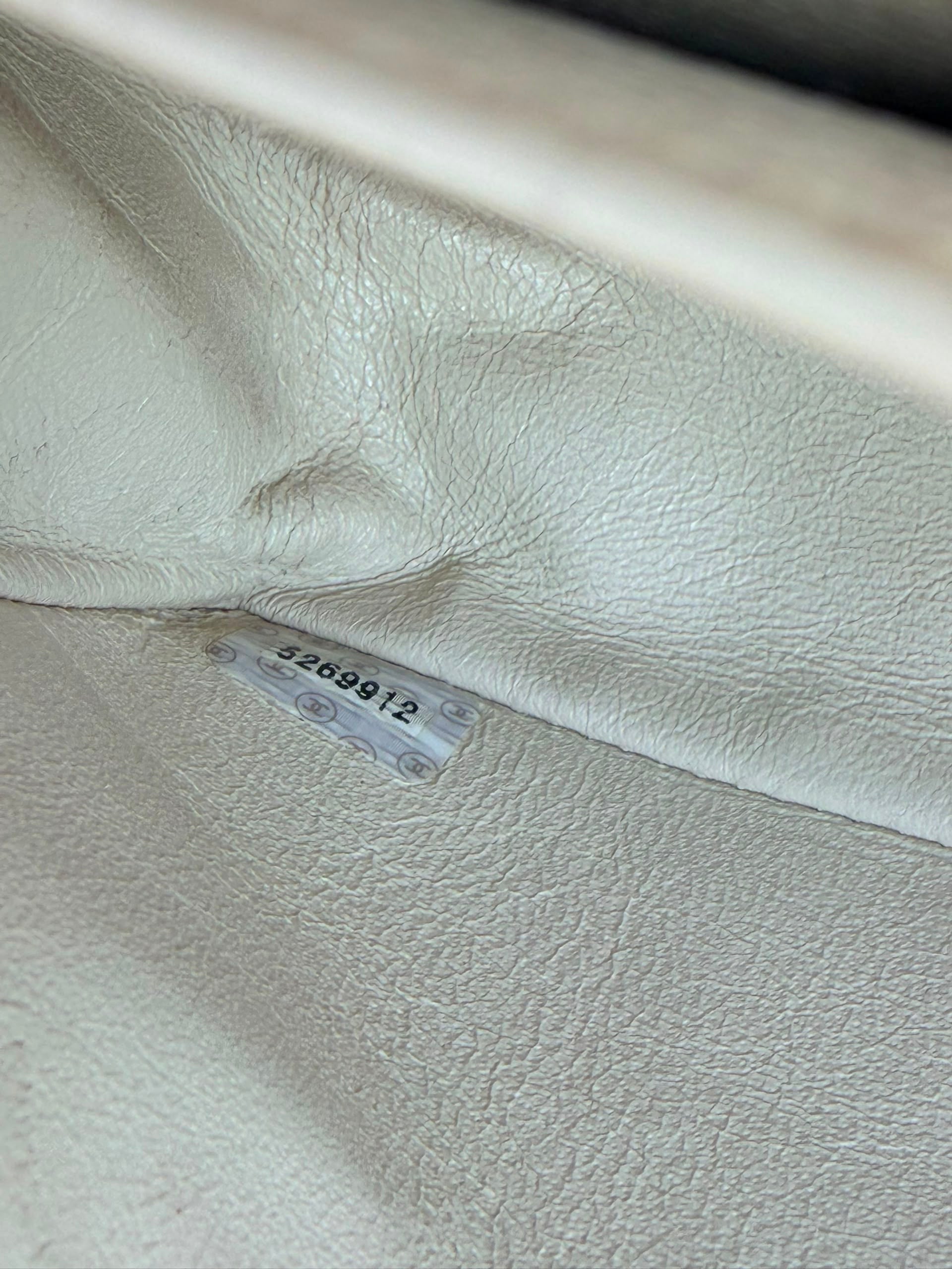 Rare! Vintage Chanel Cream Linen Camellia Medium Double Flap Bag