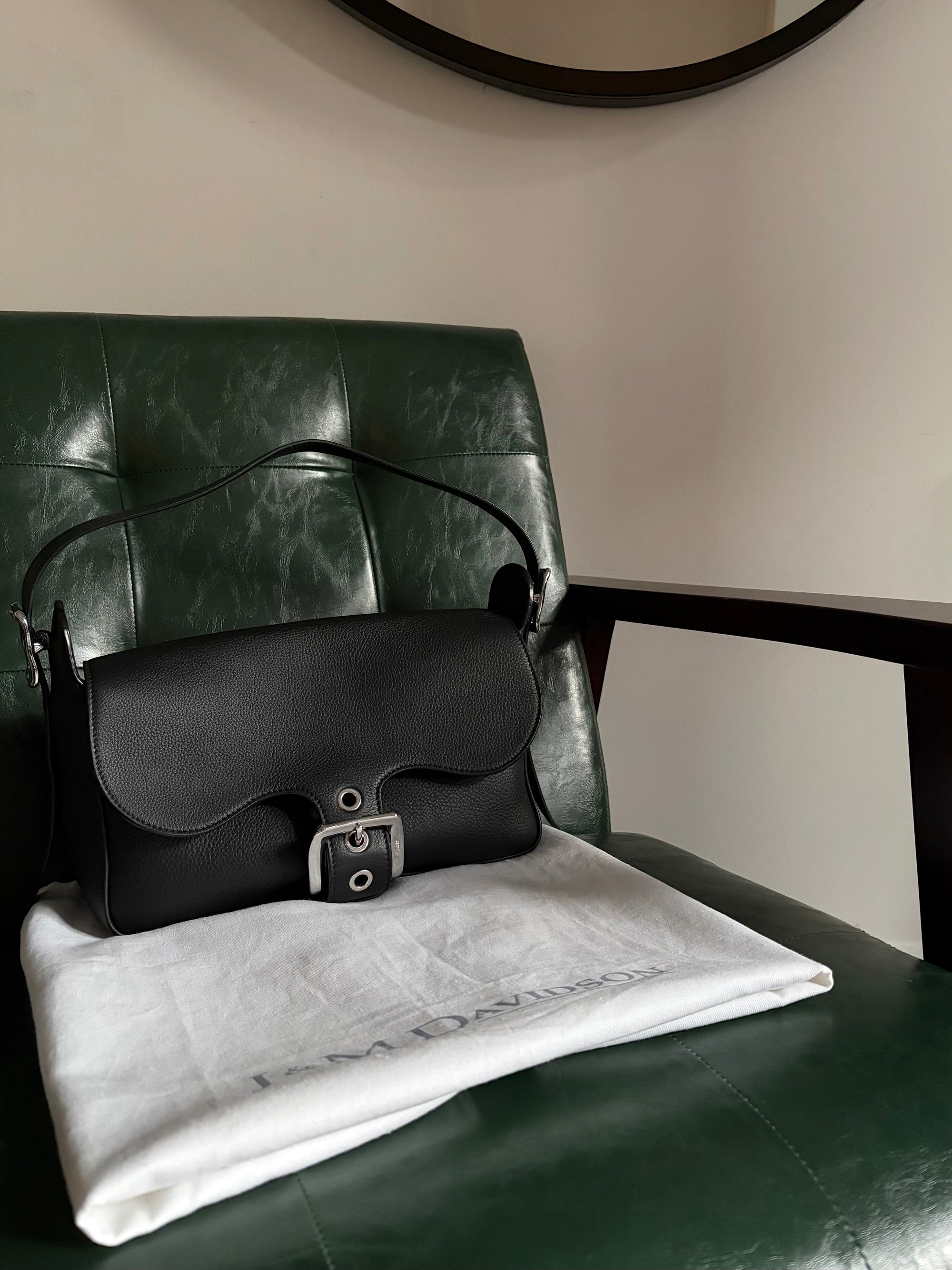 J&amp;M Davidson black leather Bonny bag