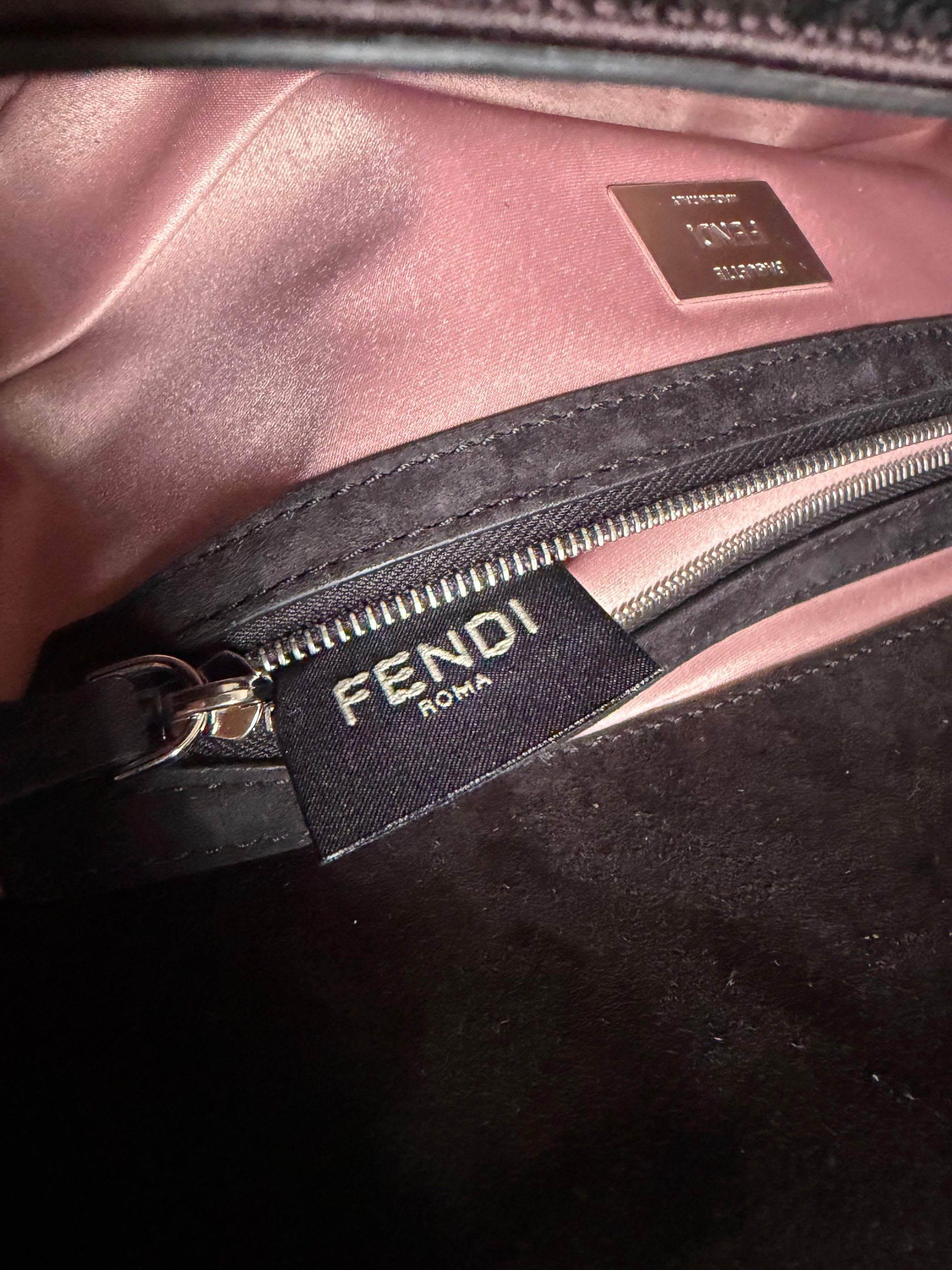 Fendi Night Butterfly Modern Sequin Baguette Bag