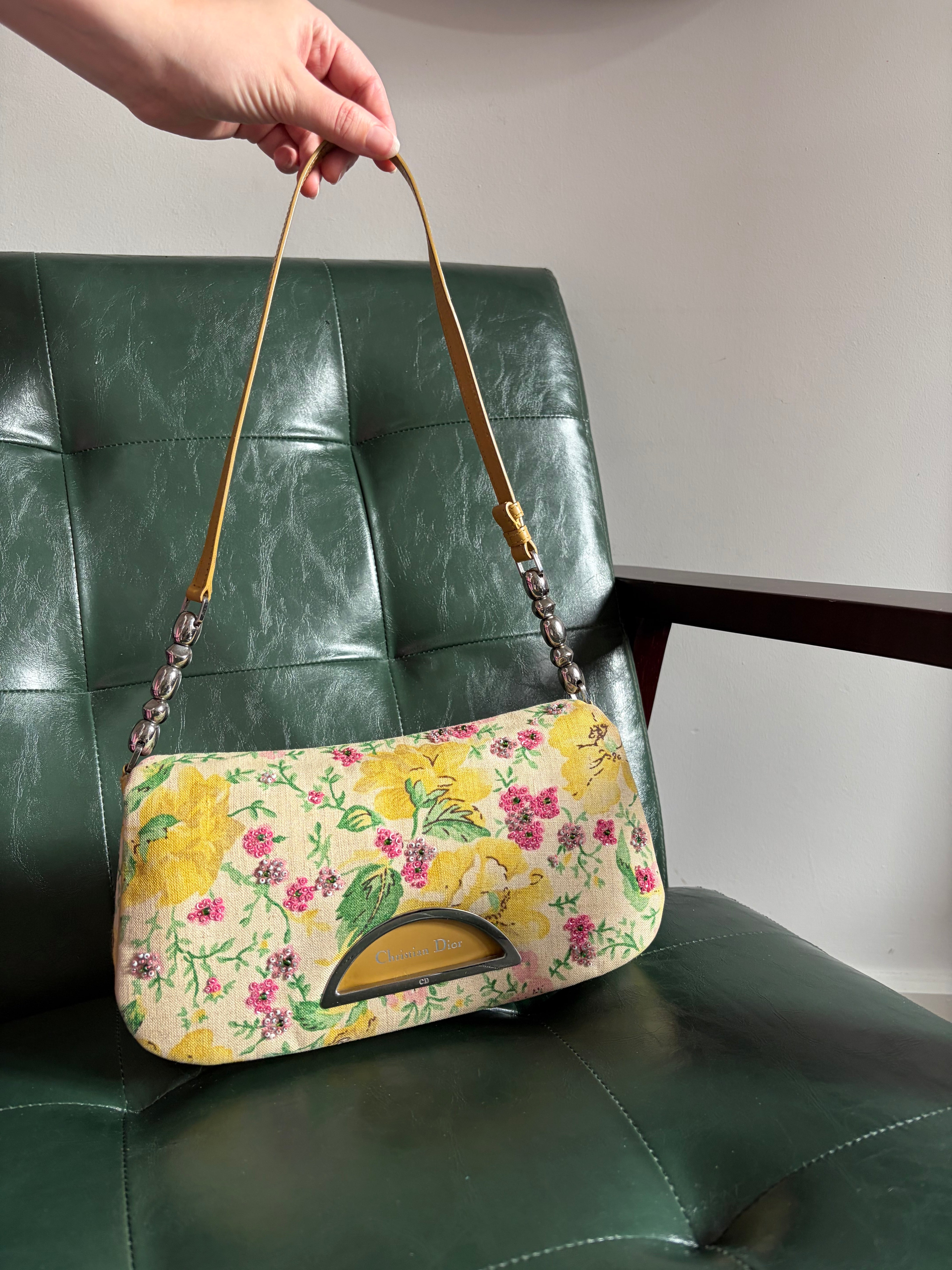 Vintage Floral Dior Malice Shoulder Bag – Cherry-Picked Designer