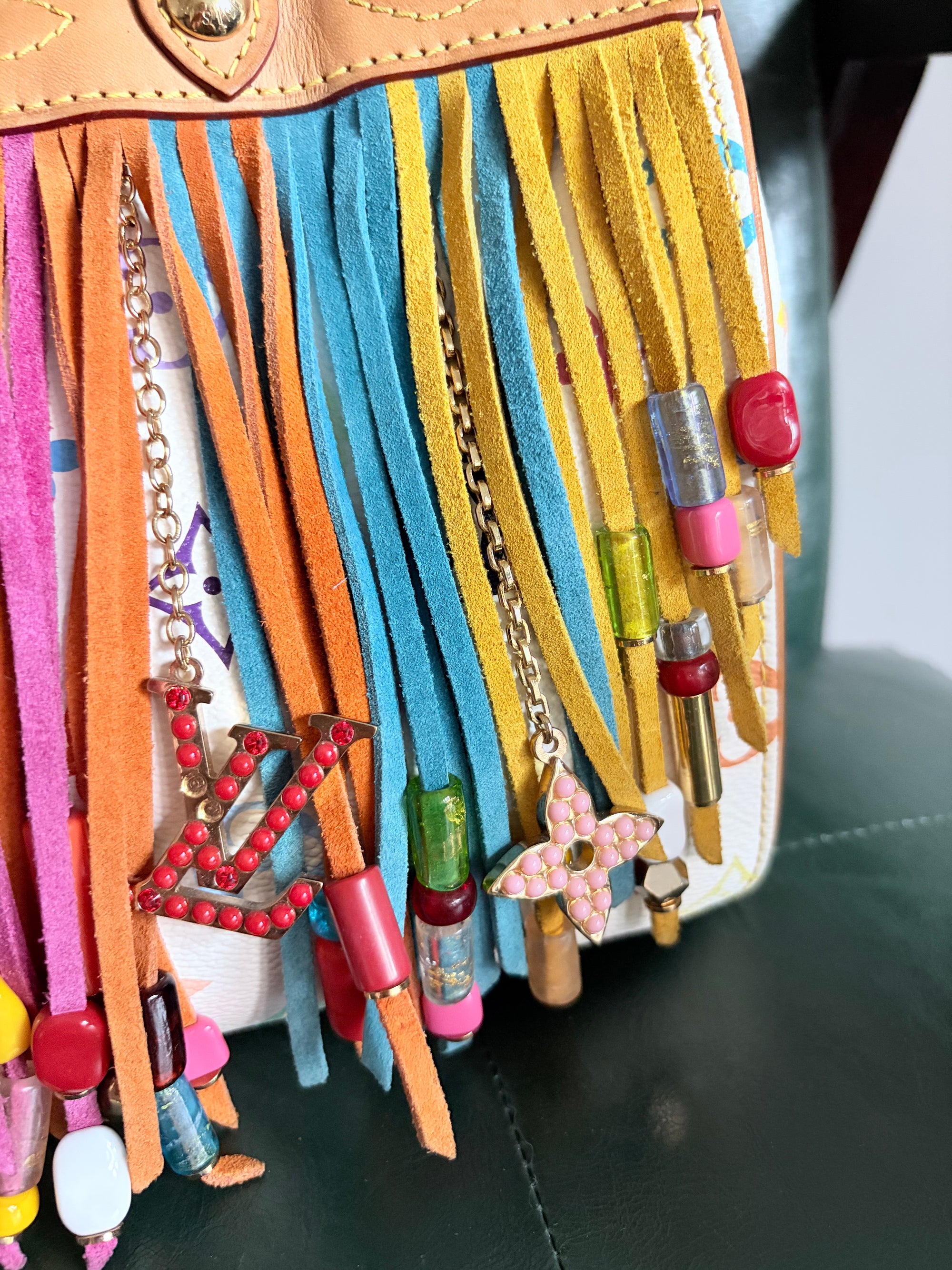 Louis Vuitton x Takashi Murakami Vintage Fringe Speedy 25