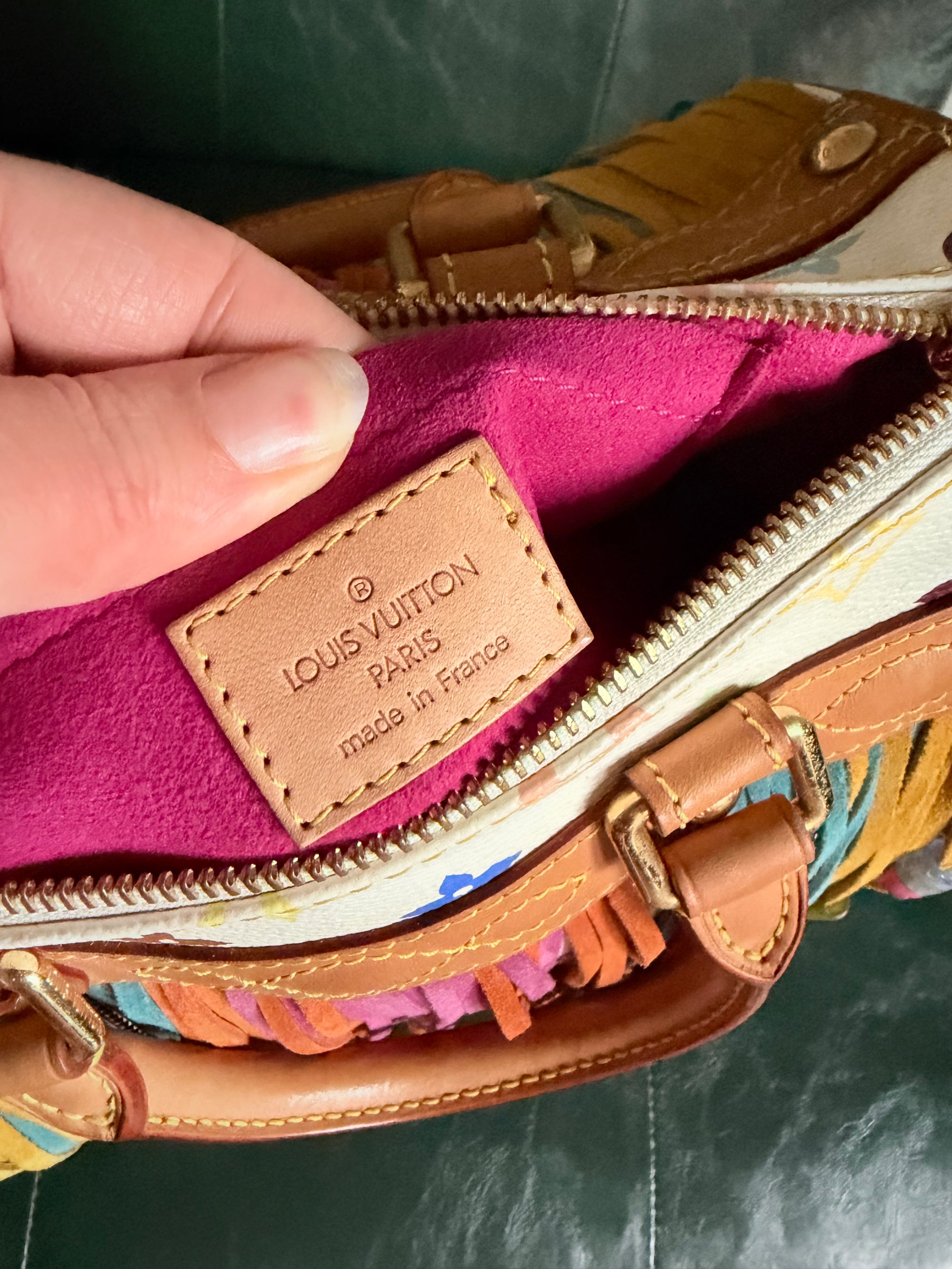 Louis Vuitton x Takashi Murakami Vintage Fringe Speedy 25