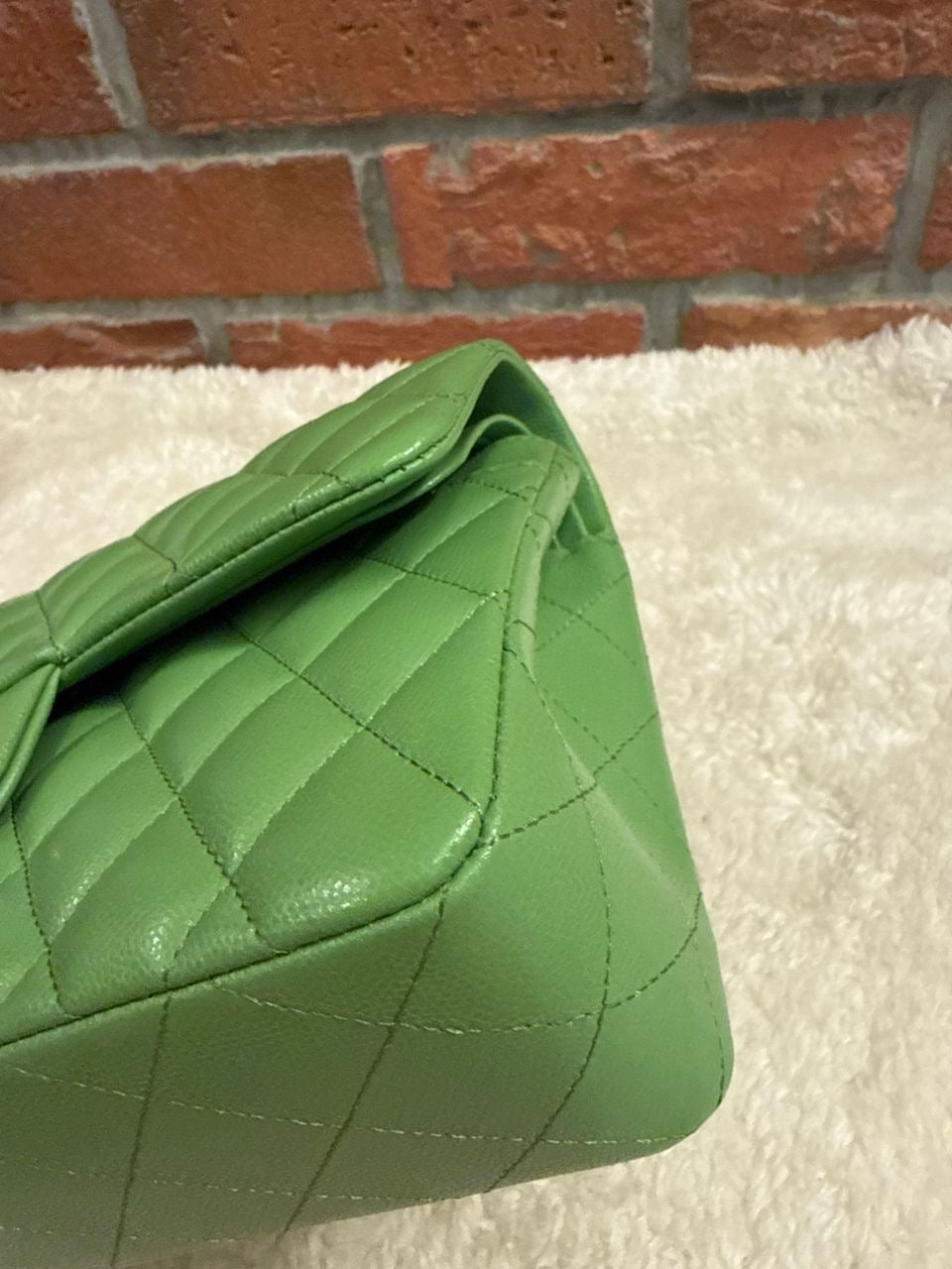 Pre-order - Chanel 23C Avocado Green Caviar Small Classic Flap Bag