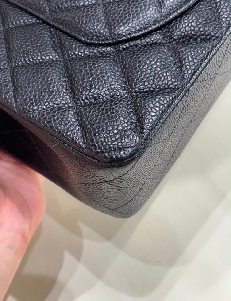 Pre-order - Chanel Series 6 vintage black caviar medium classic flap bag 24 carat gold plated hardware