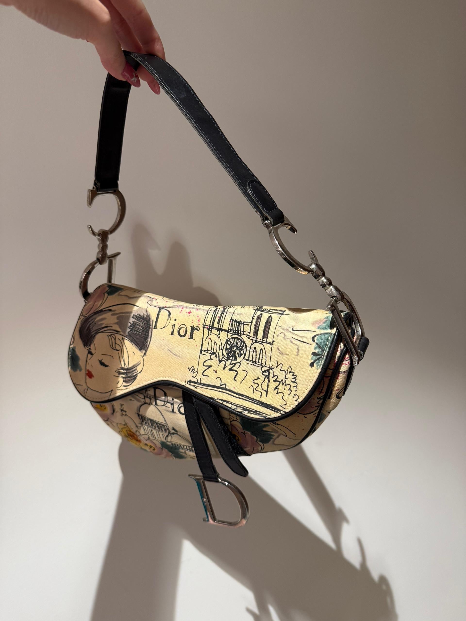 Pre-order - Rare! Limited Edition Dior Paris 50s Vintage Saddle Bag