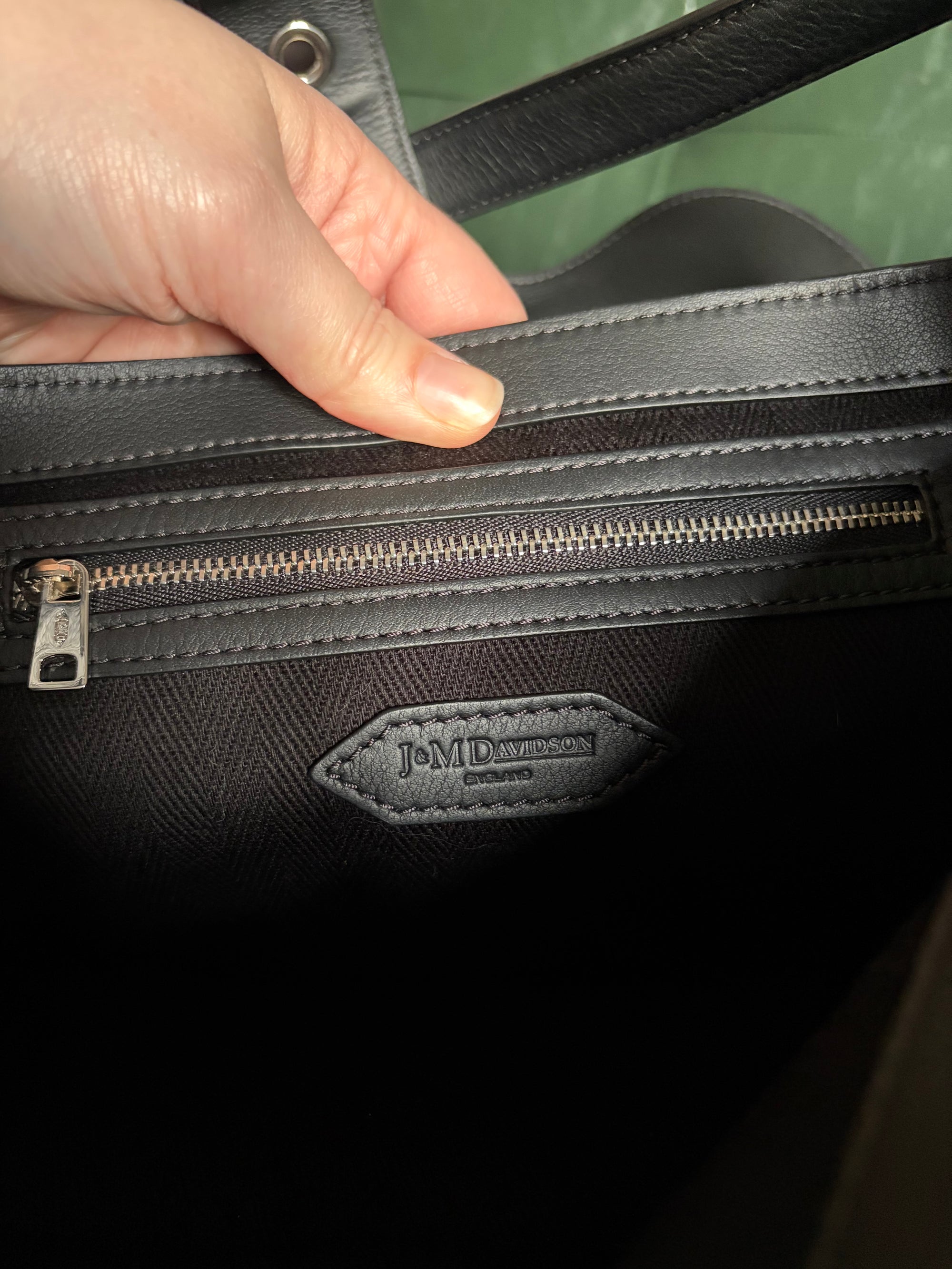 J&amp;M Davidson black leather Bonny bag