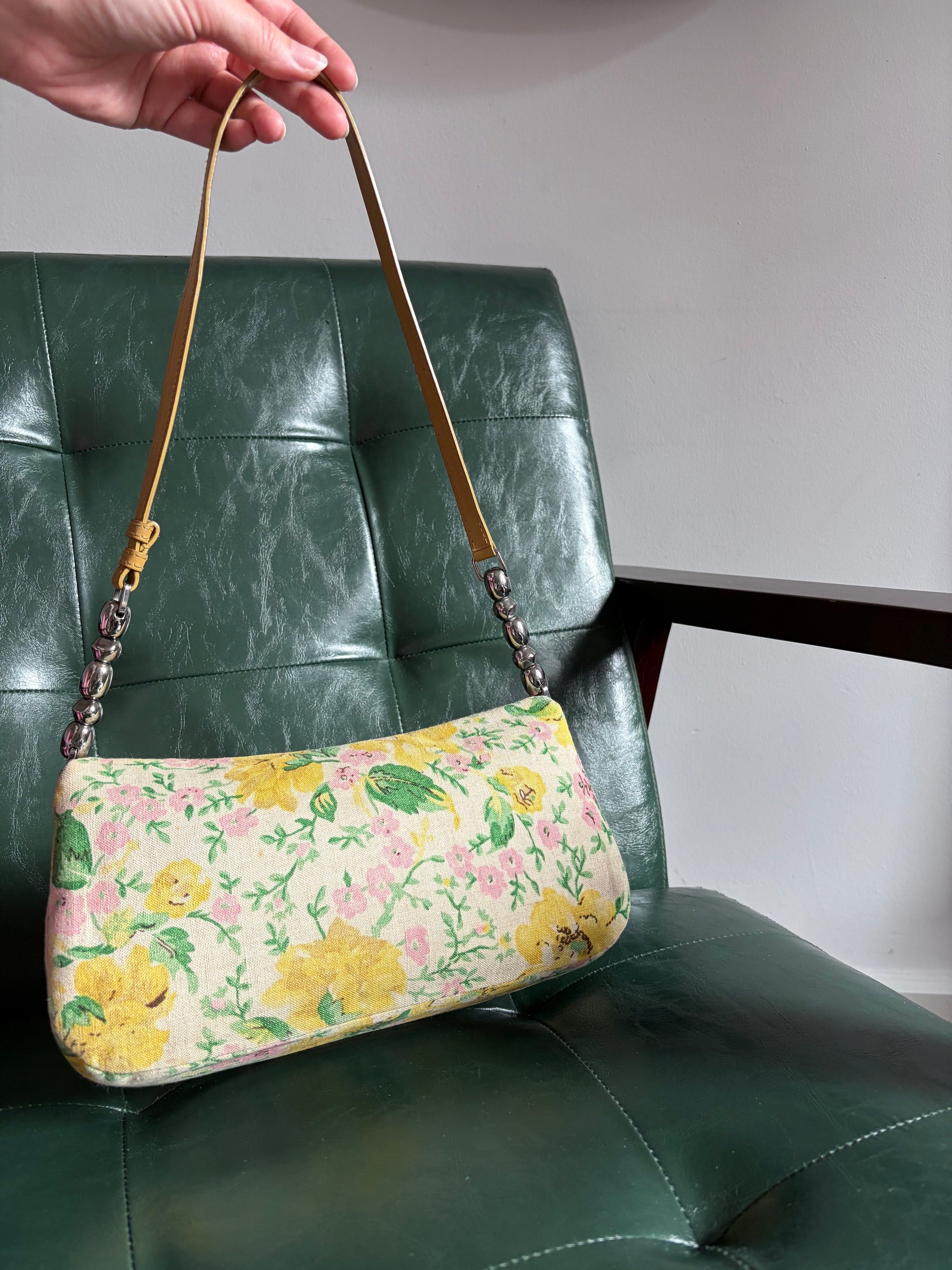 Vintage Floral Dior Malice Shoulder Bag