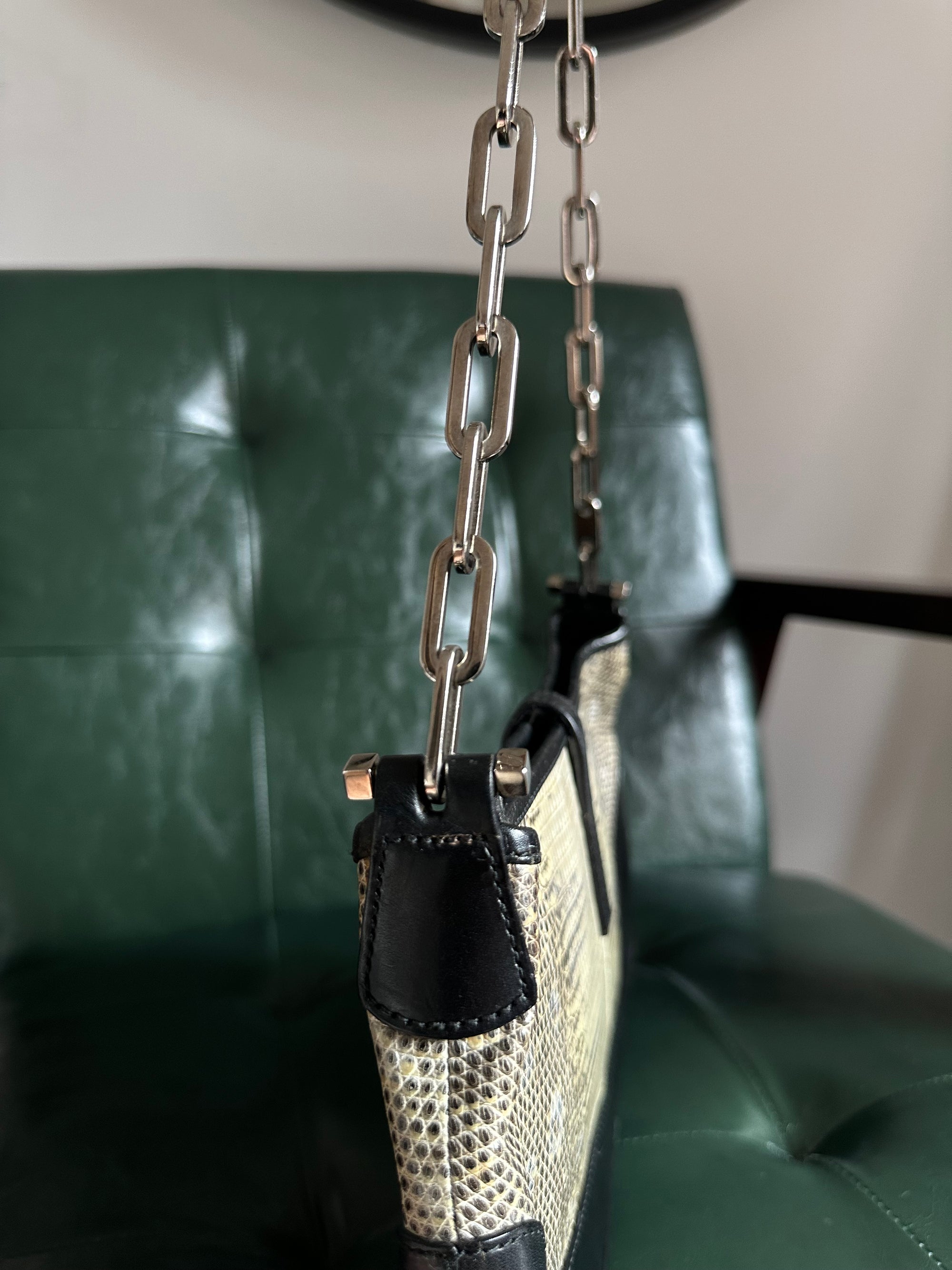 Vintage Gucci Lizard Jackie Shoulder Bag - Tom Ford Era