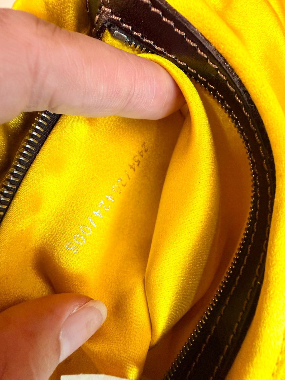 Ultra rare! Fendi mother of pearl yellow shell beaded baguette