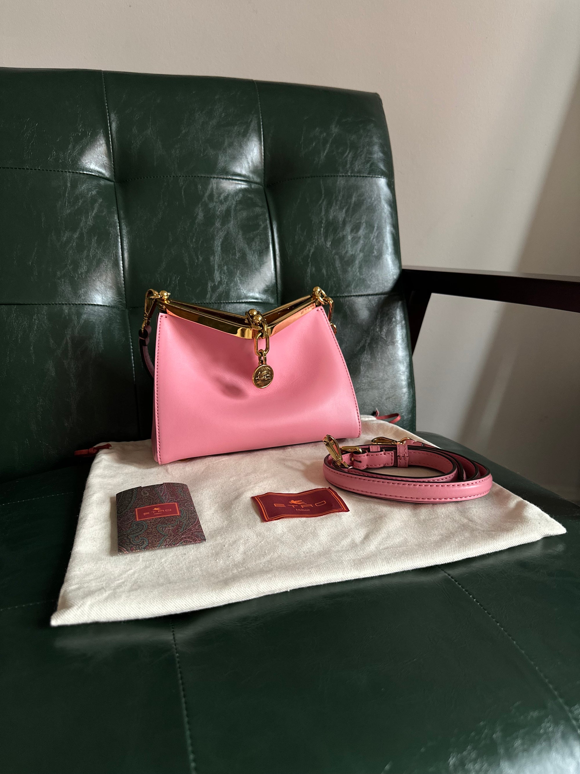Etro Vela Bag Size Small - Bubblegum Pink