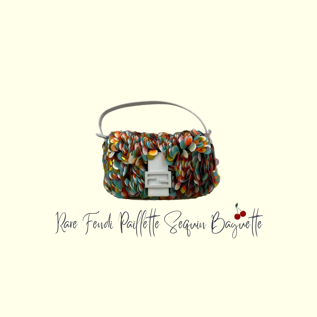 Super Rare! Fendi Paillette Sequin Baguette