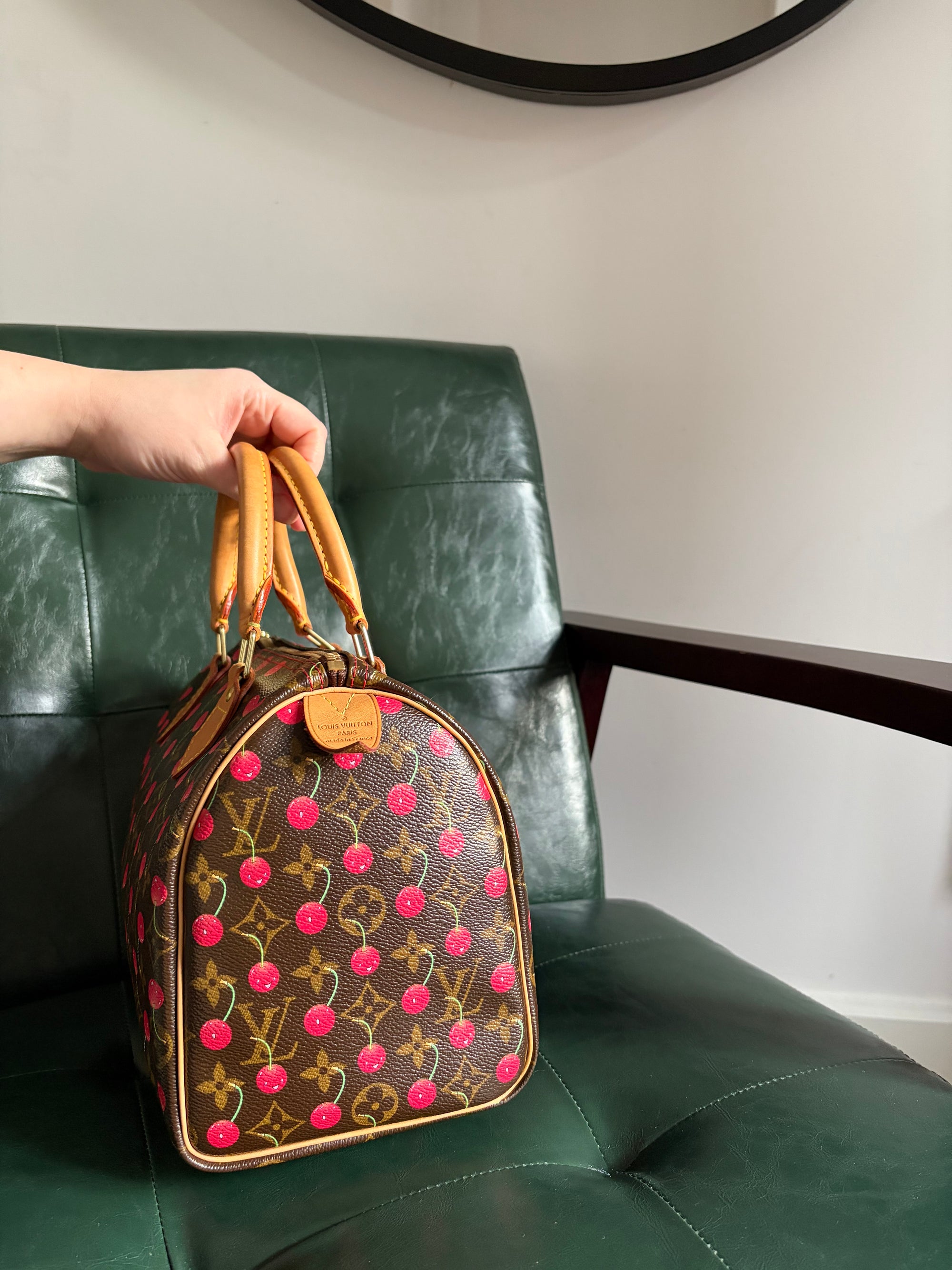 Louis Vuitton x Takashi Murakami Vintage Cherry Speedy 25