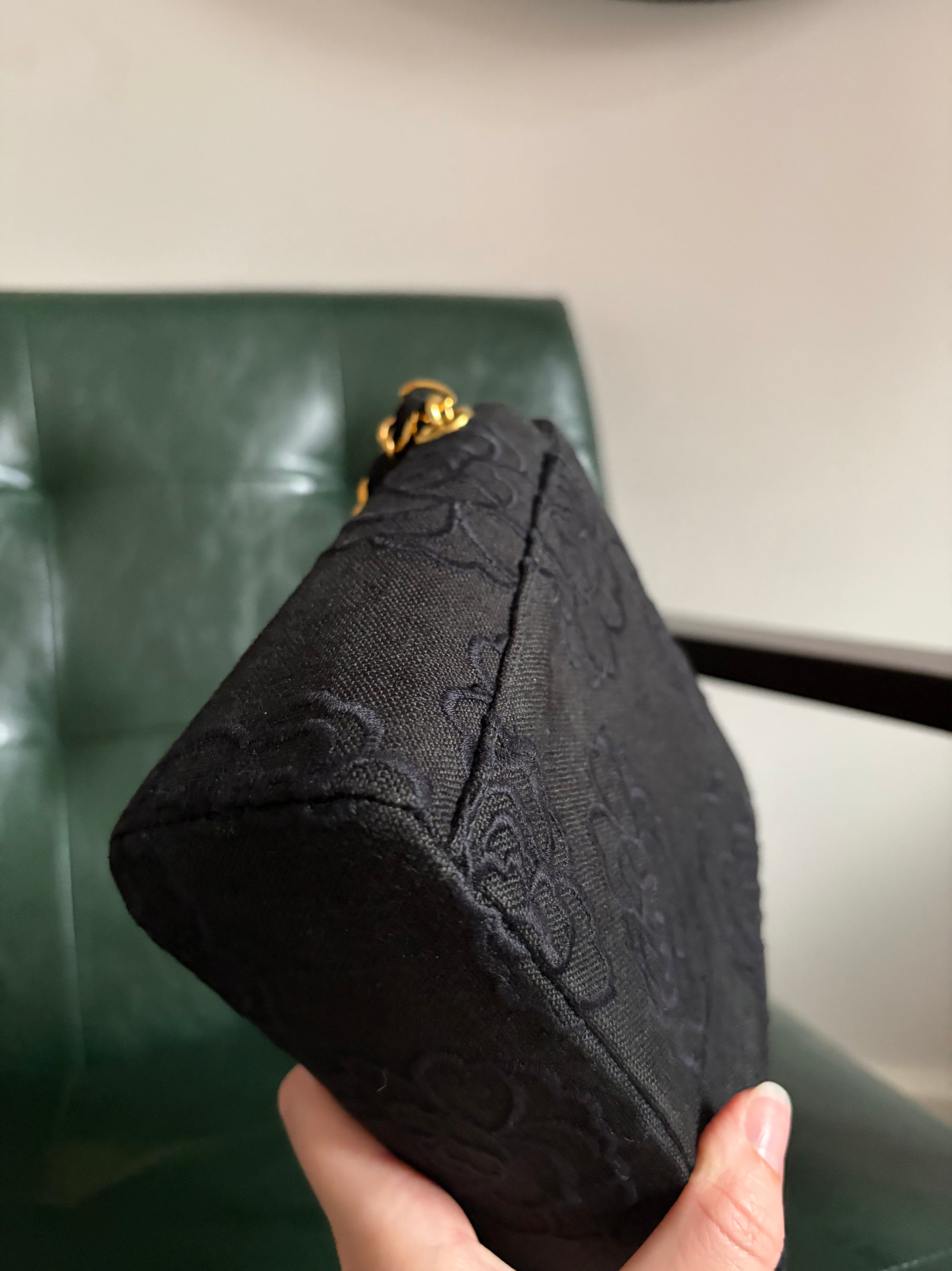 Rare! Black Chanel Camellia Mini Bag