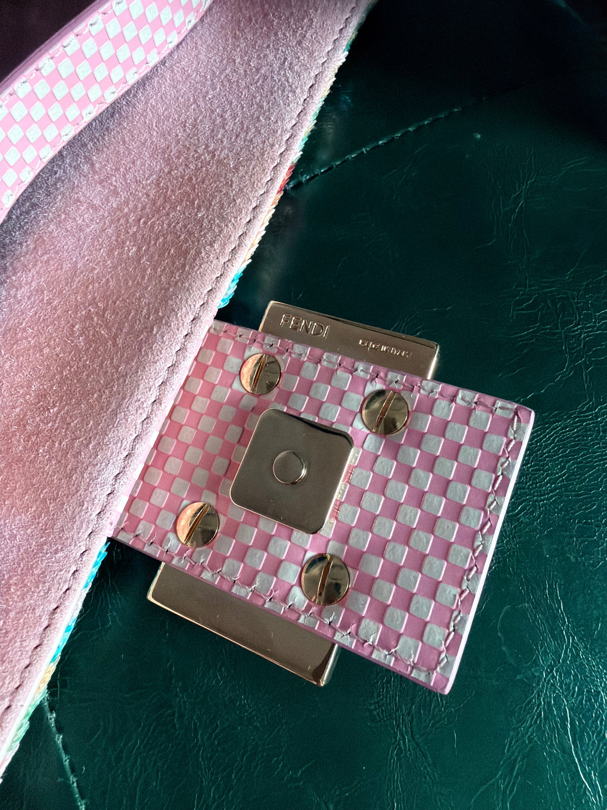 Ultra rare! Limited Edition vintage Fendi multicoloured sequin Splash Ball 'Confetti' baguette
