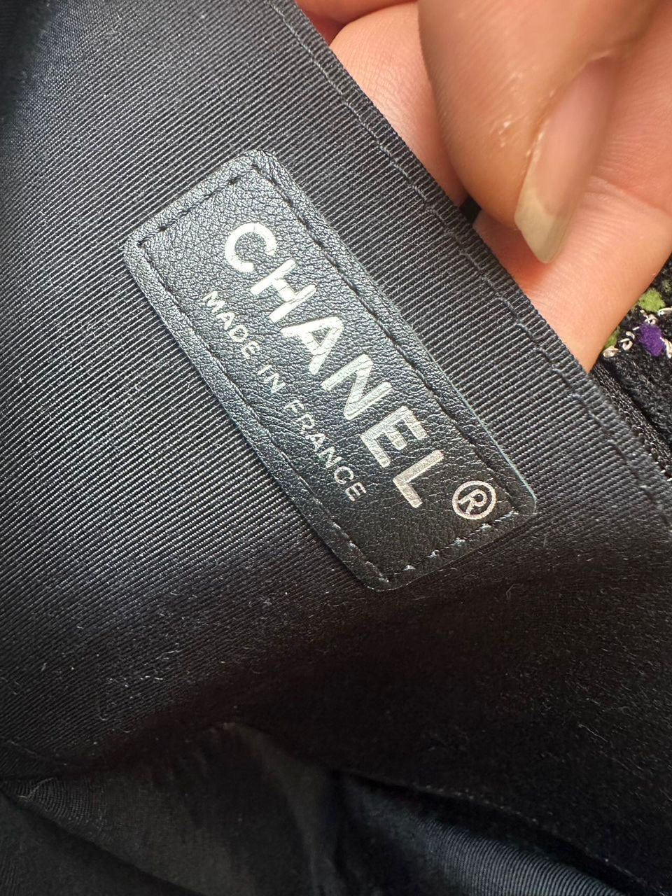 Ultra rare! Chanel medium ladybug single flap bag tweed Series 14