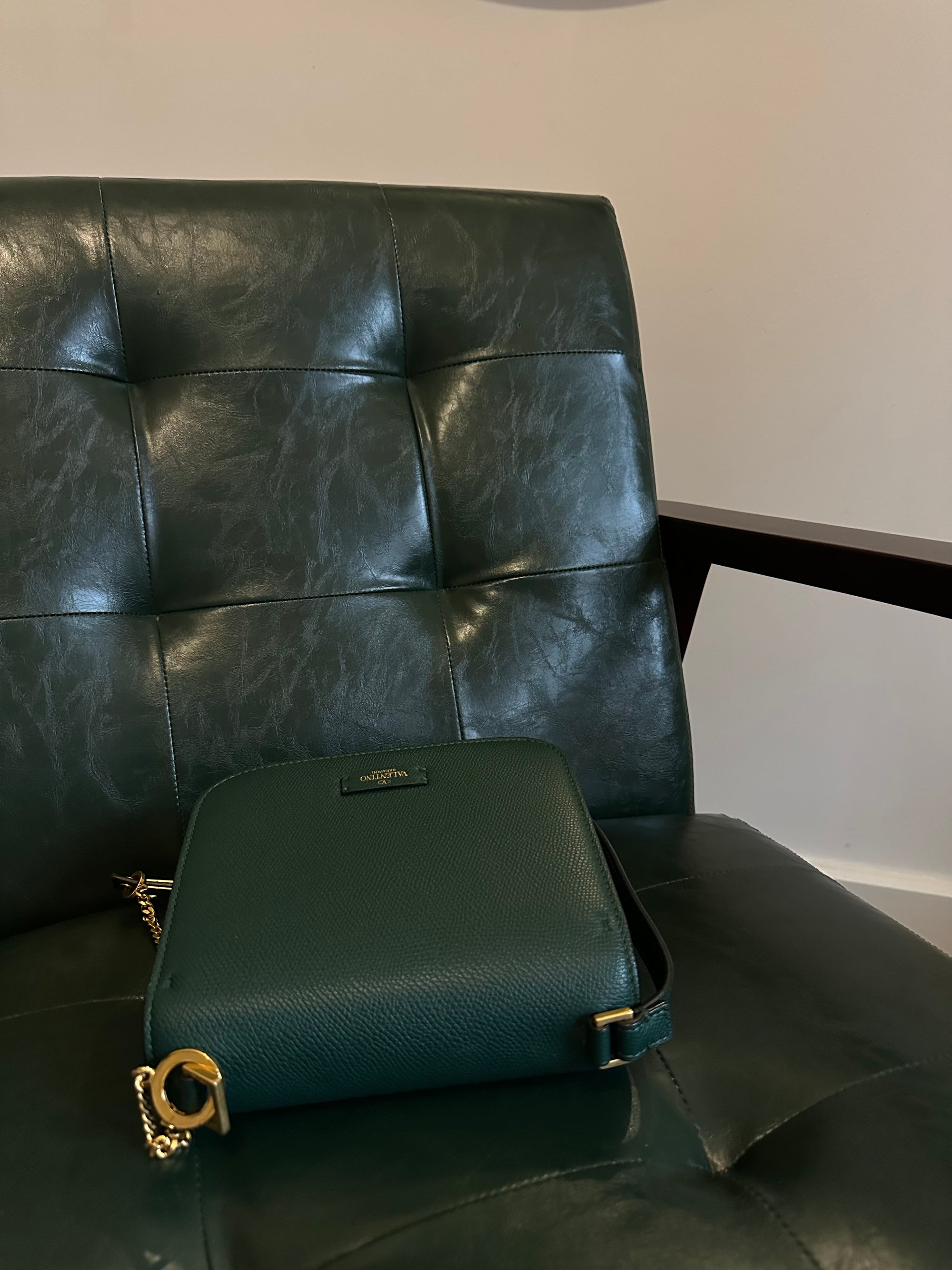 Valentino Garavani small VSling green bag