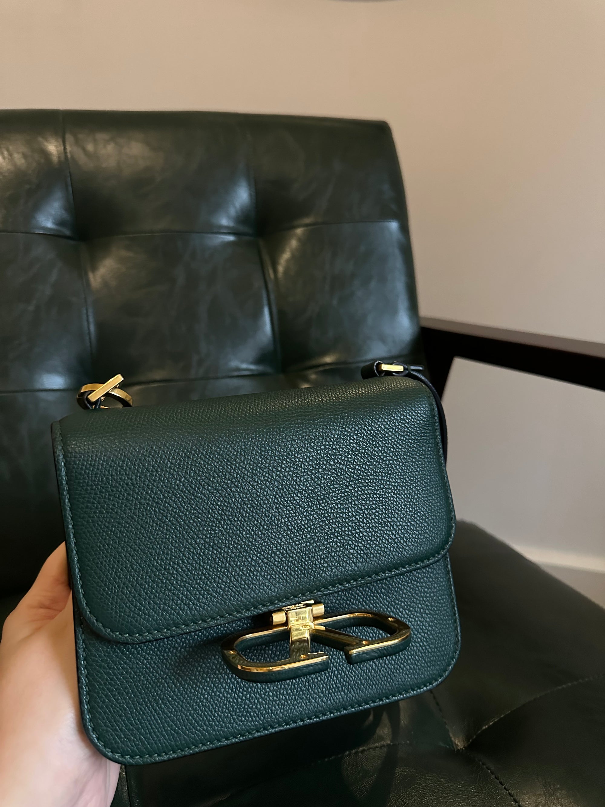 Valentino Garavani small VSling green bag
