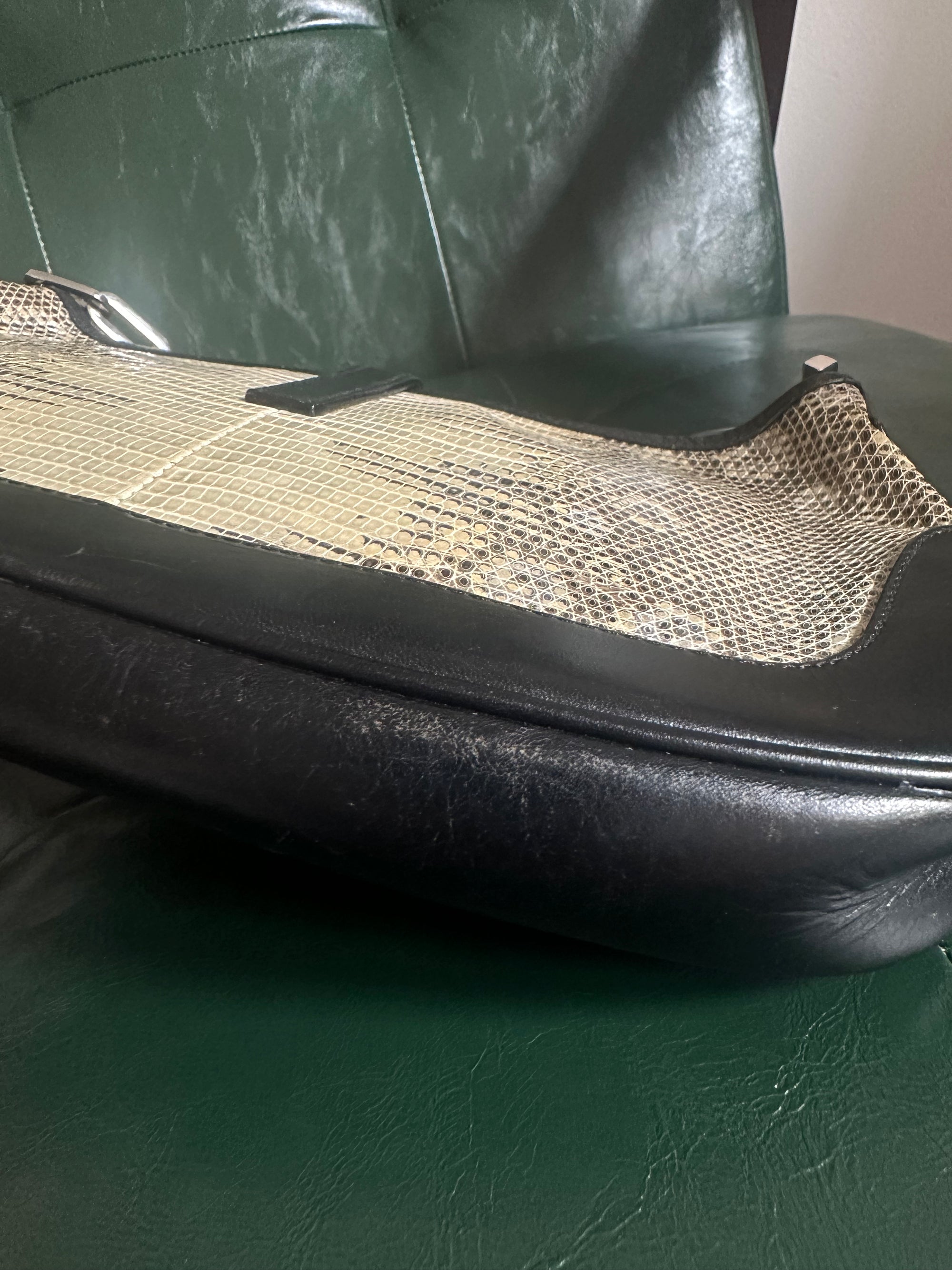 Vintage Gucci Lizard Jackie Shoulder Bag - Tom Ford Era