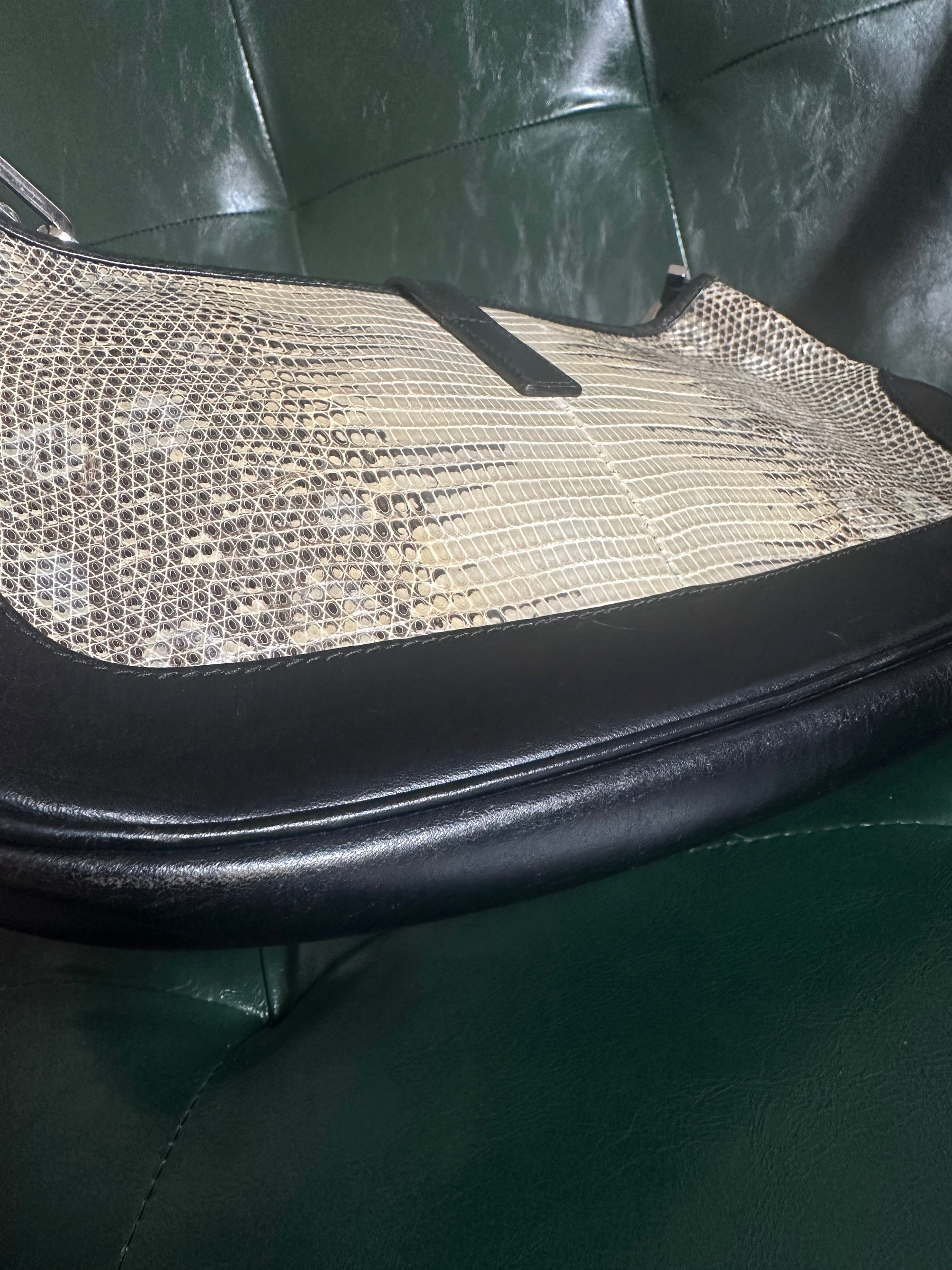 Vintage Gucci Lizard Jackie Shoulder Bag - Tom Ford Era