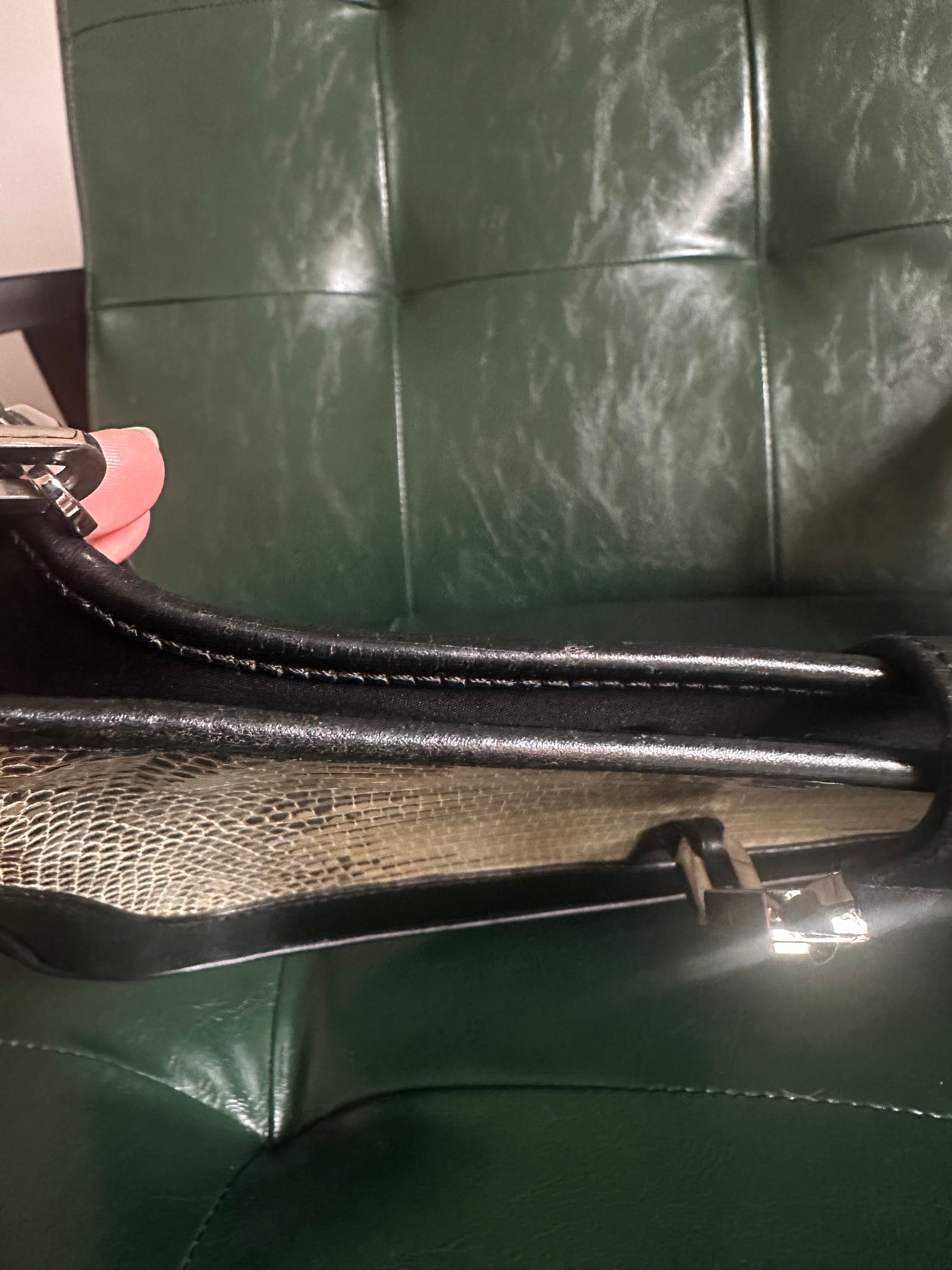 Vintage Gucci Lizard Jackie Shoulder Bag - Tom Ford Era