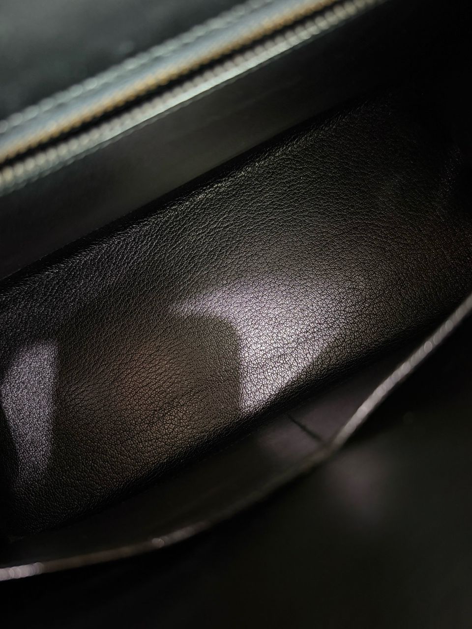 Hermes vintage Kelly 28 black box leather gold hardware